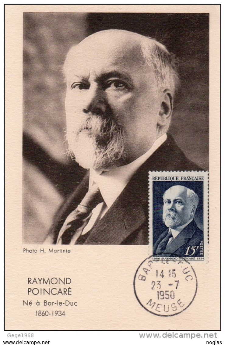 RAYMOND POINCARÉ  NÉ A BAR LE DUC - 1860/1934 - Personnages