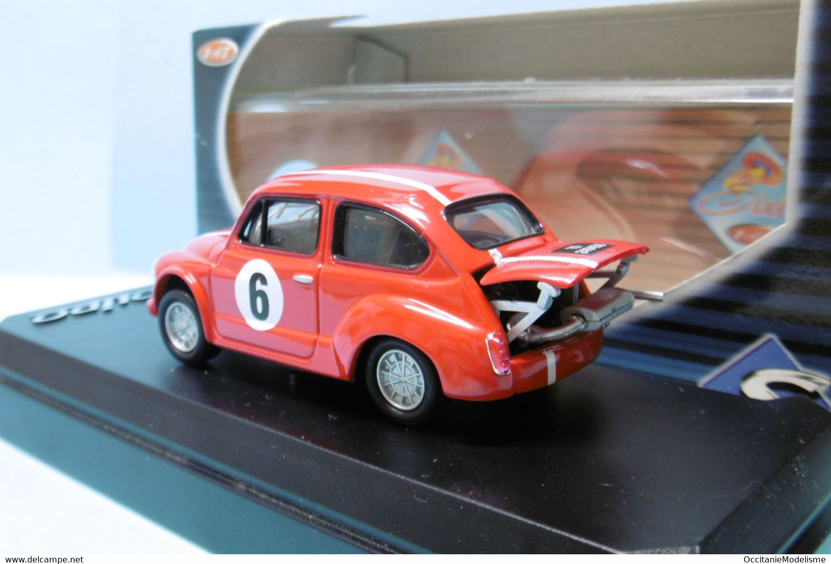 Solido Sixties - FIAT 600 ABARTH Rallye N°6 Rouge Réf. 4590 BO 1/43 - Solido