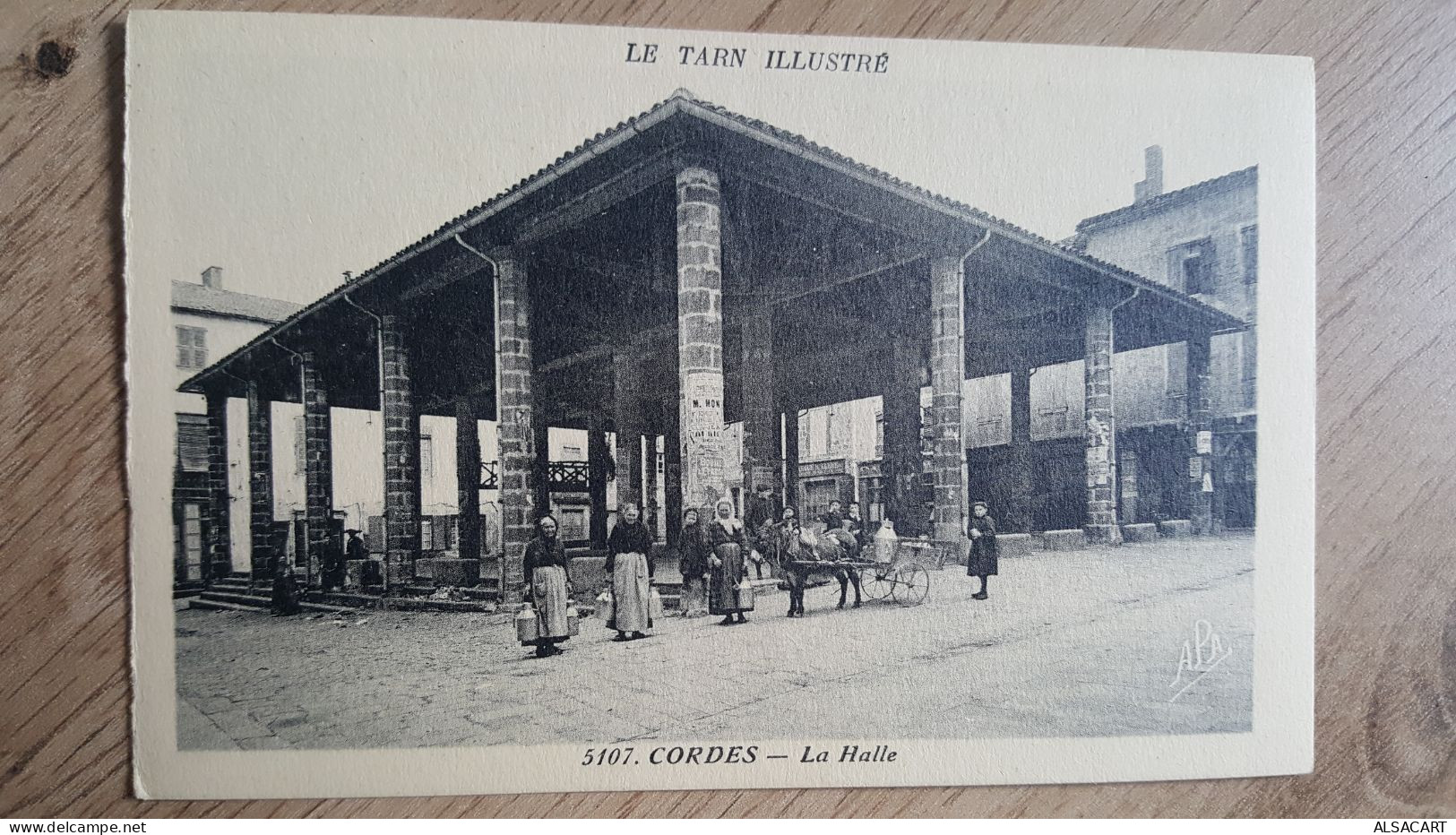 Cordes , La Halle , Attelage D'âne - Cordes