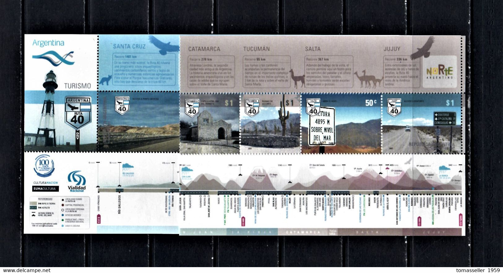 ARGENTINA -2007-Turizmo-s/s.MNH - Annate Complete