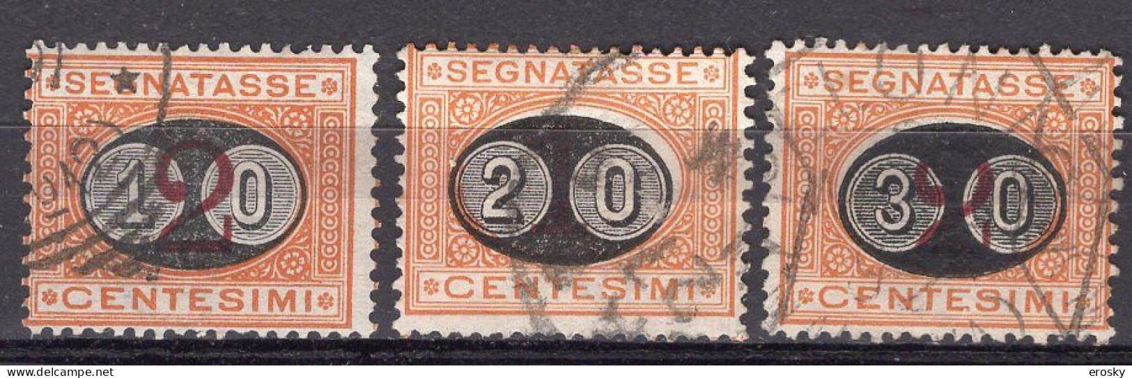 Z6140 - ITALIA REGNO TASSE SASSONE N°17/19 - Strafport