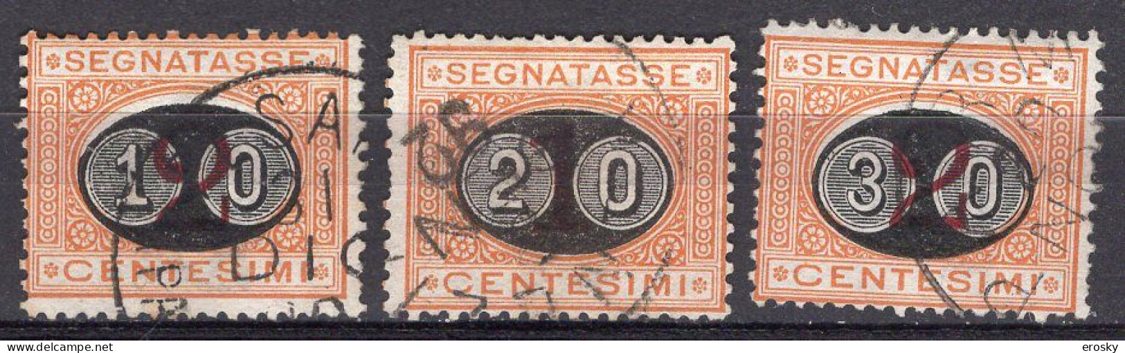 Z6141 - ITALIA REGNO TASSE SASSONE N°17/19 - Segnatasse