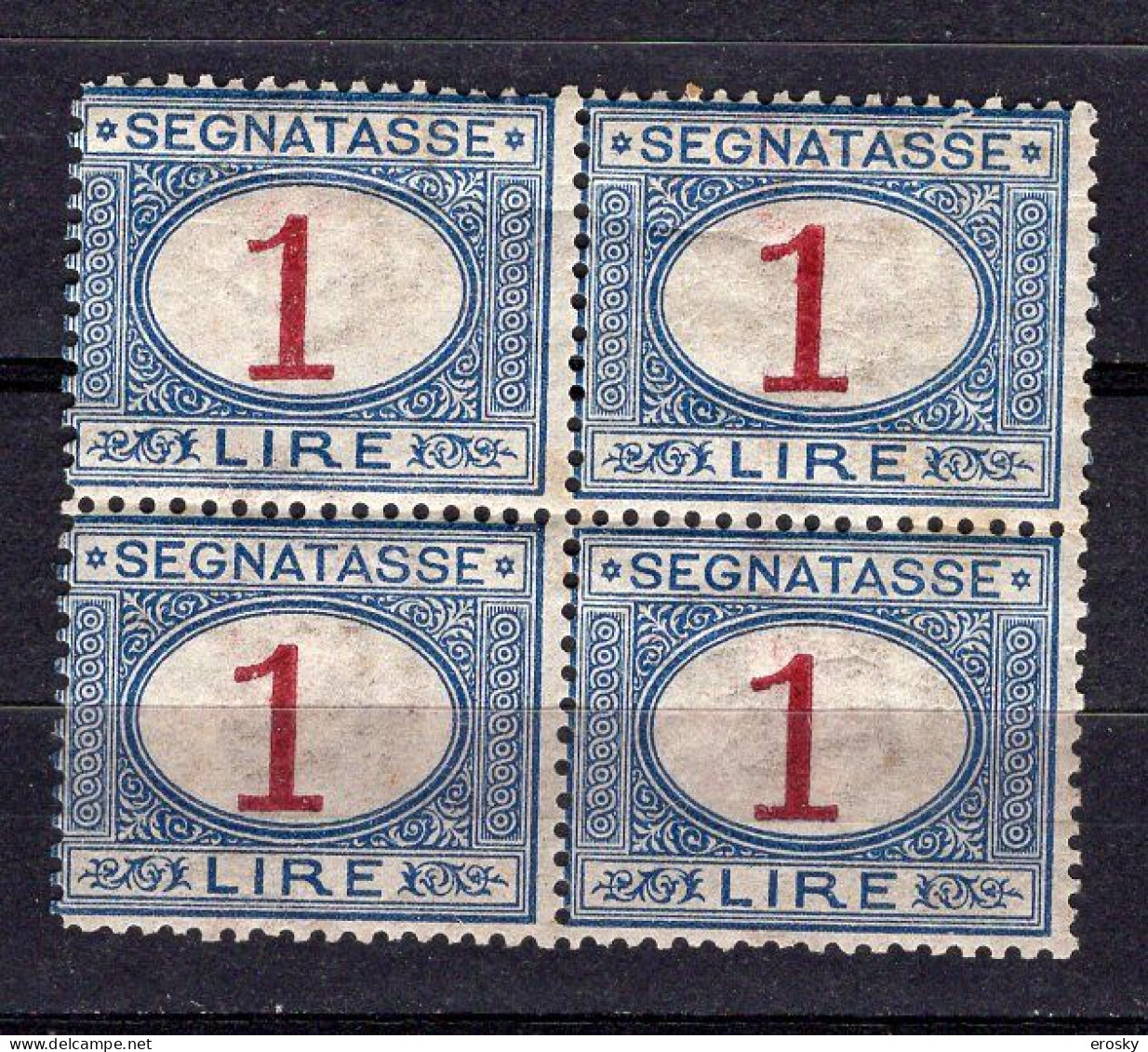 Z6164 - ITALIA REGNO TASSE SASSONE N°27 * Quartina - Postage Due