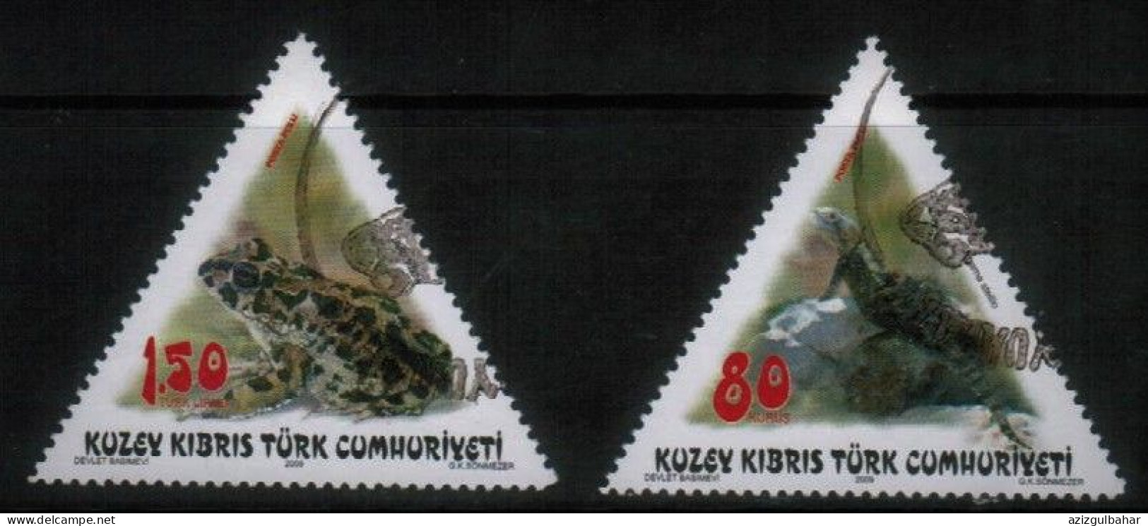 2009 - ANIMALS - REPTILES- TURKISH CYPRIOT STAMPS - STAMPS - USED - Usati