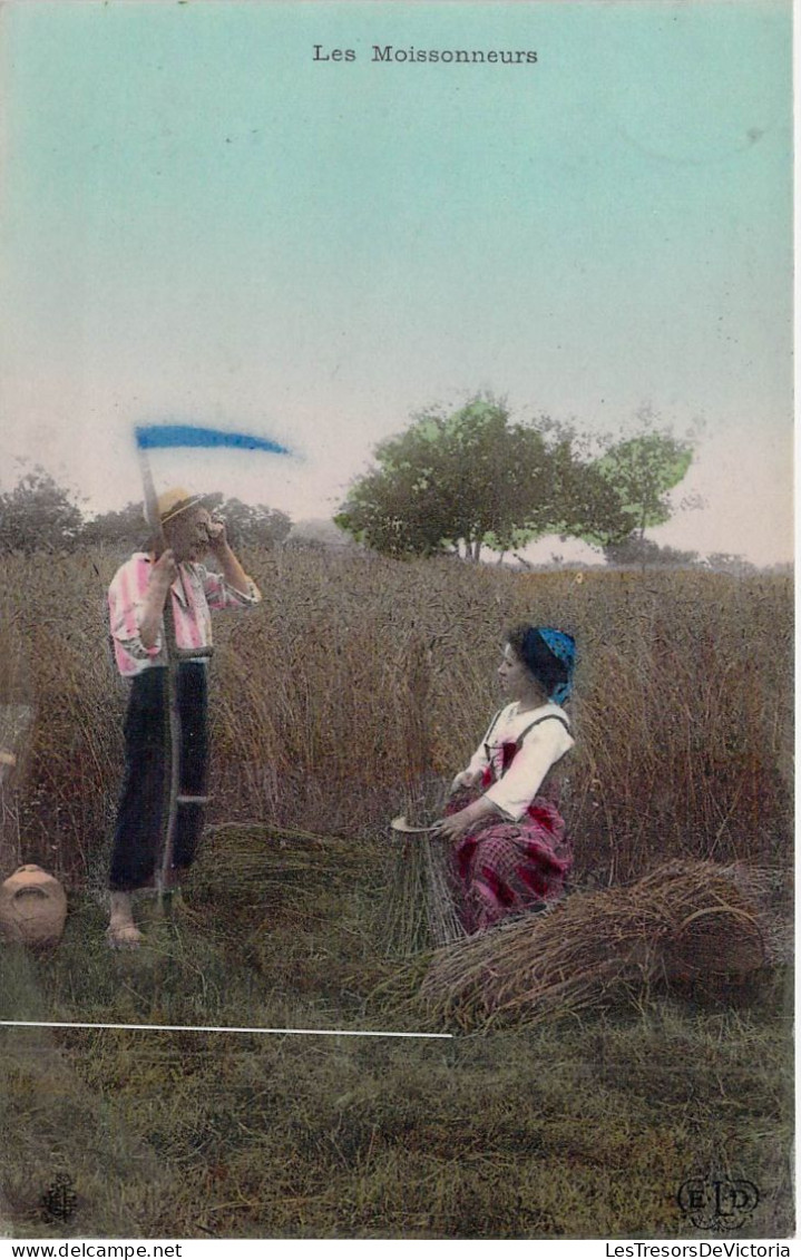 AGRICULTURE - CULTURE - Les Moissonneurs - Carte Postale Ancienne - Cultivation