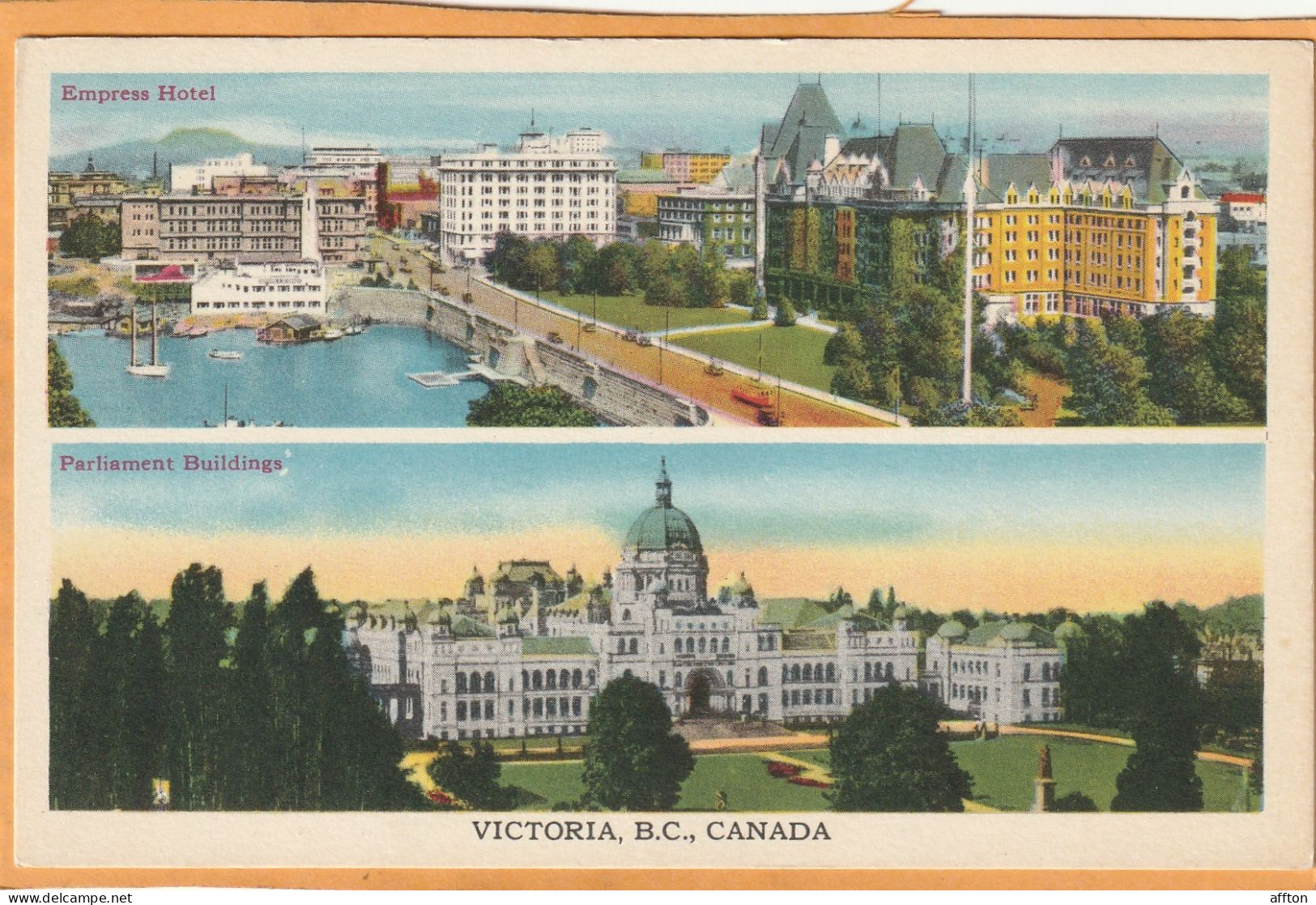 Victoria BC Canada Old Postcard - Victoria