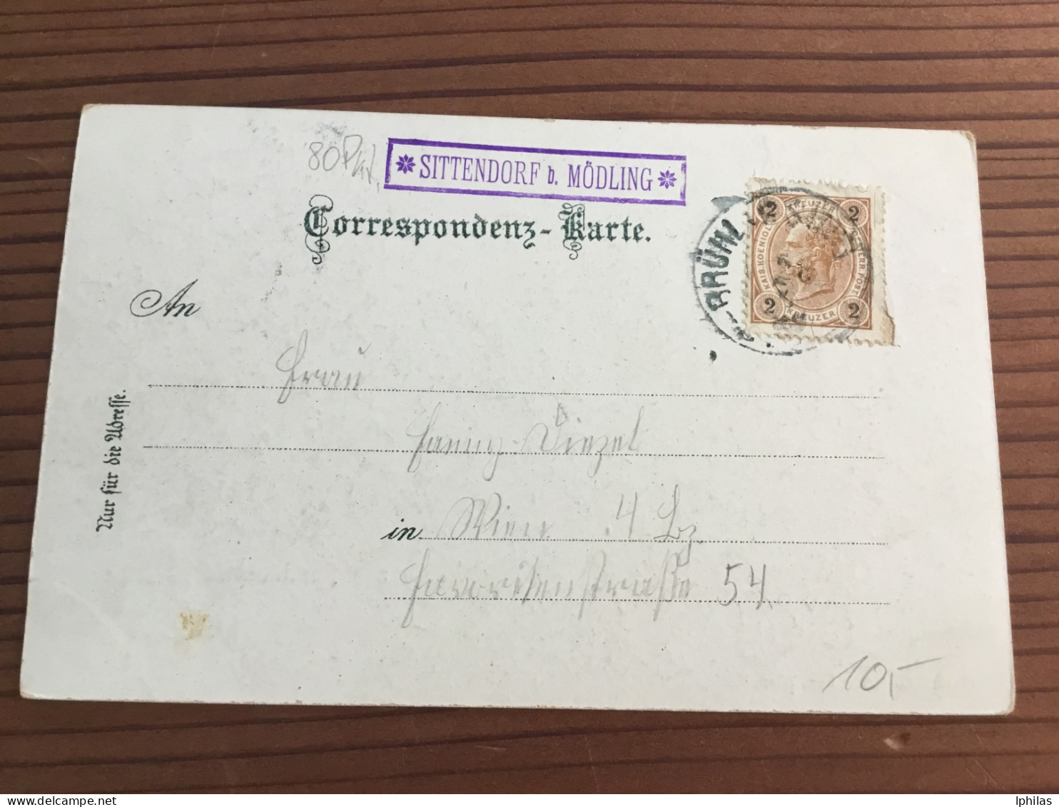 Gruss Aus Perchtoldsdorf Stabstempel Sittendorf B. Mödling Um 1910 - Mödling
