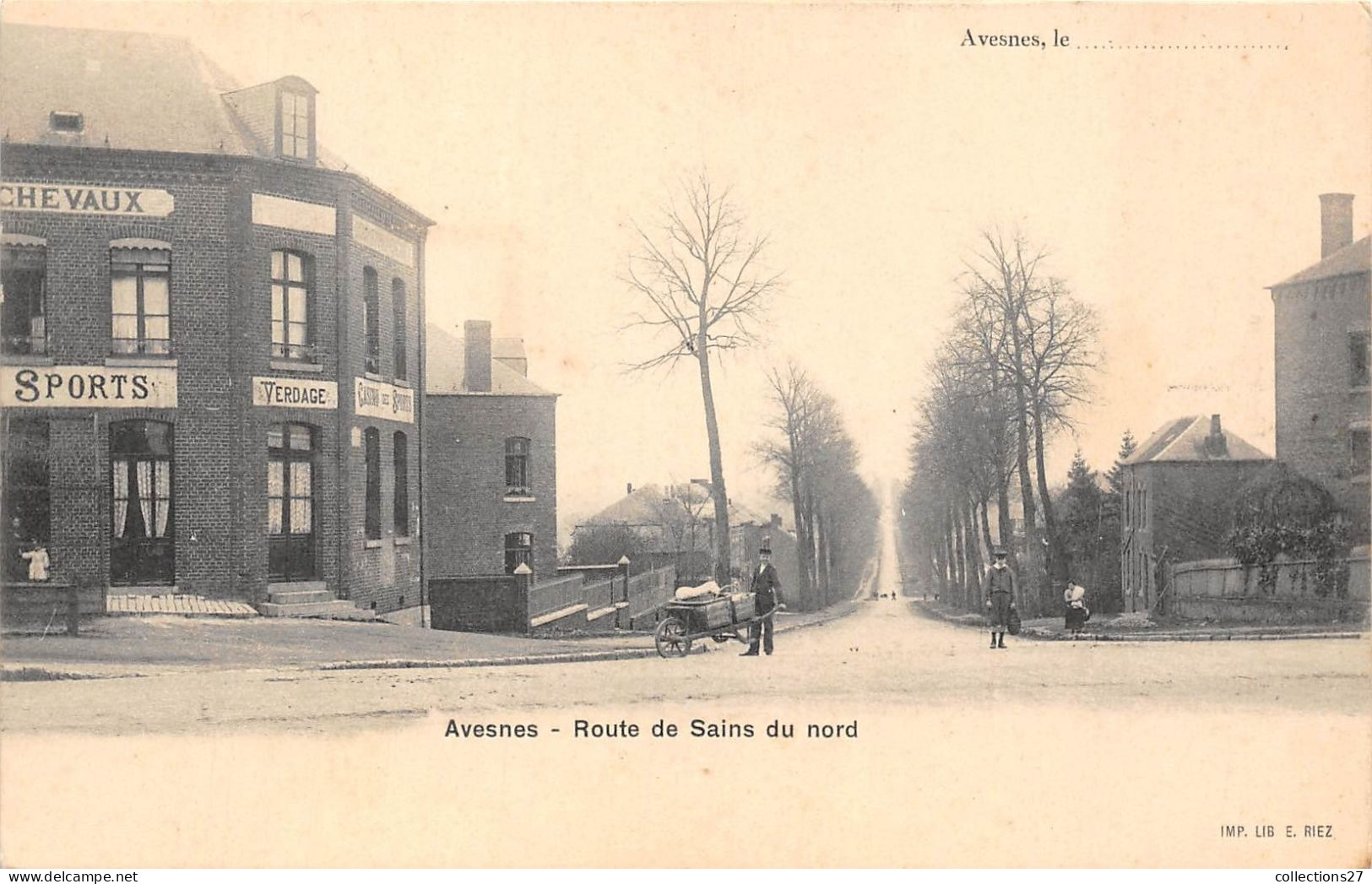 59-AVESNES- ROUTE DE SAINS DU NORD - Avesnes Sur Helpe