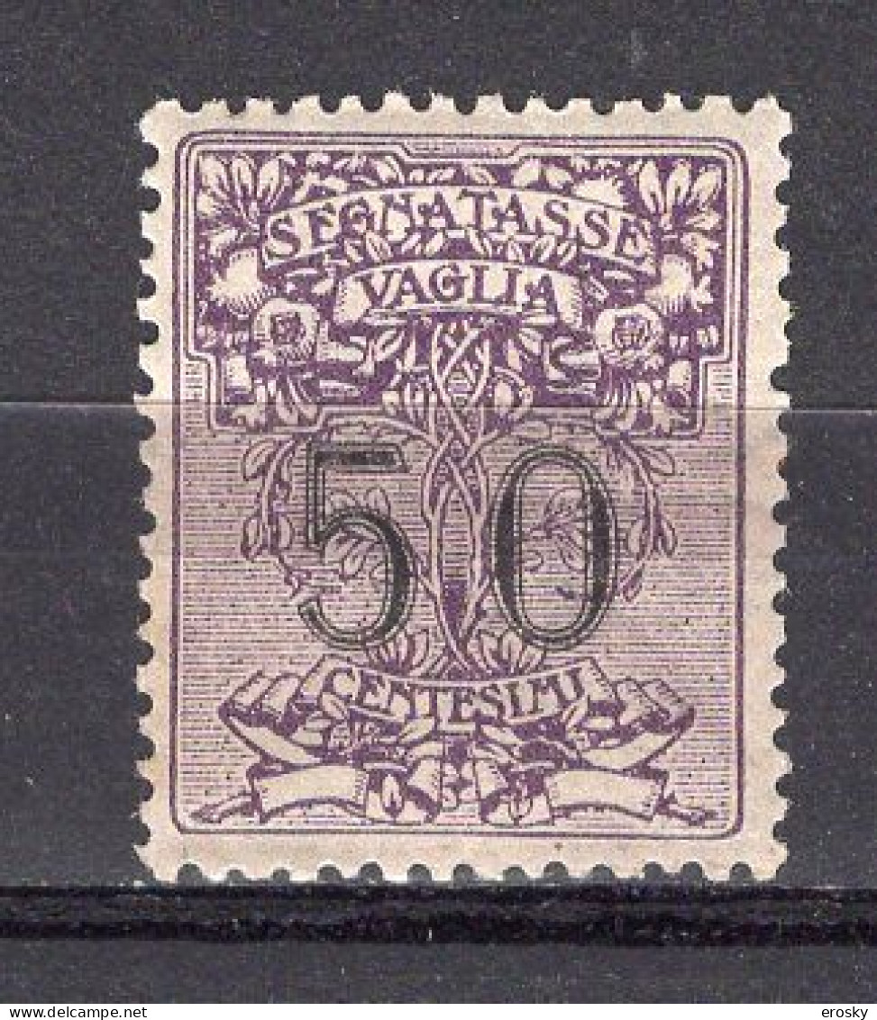 Z6204 - ITALIA REGNO VAGLIA SASSONE N°3 * - Vaglia Postale