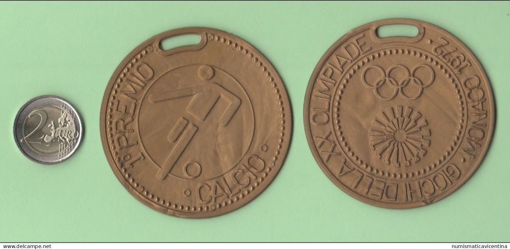 Medaglia Olimpica Calcio Footbal Monaco 1972 München Olimpic Medal X Bambini Kinder - Athlétisme