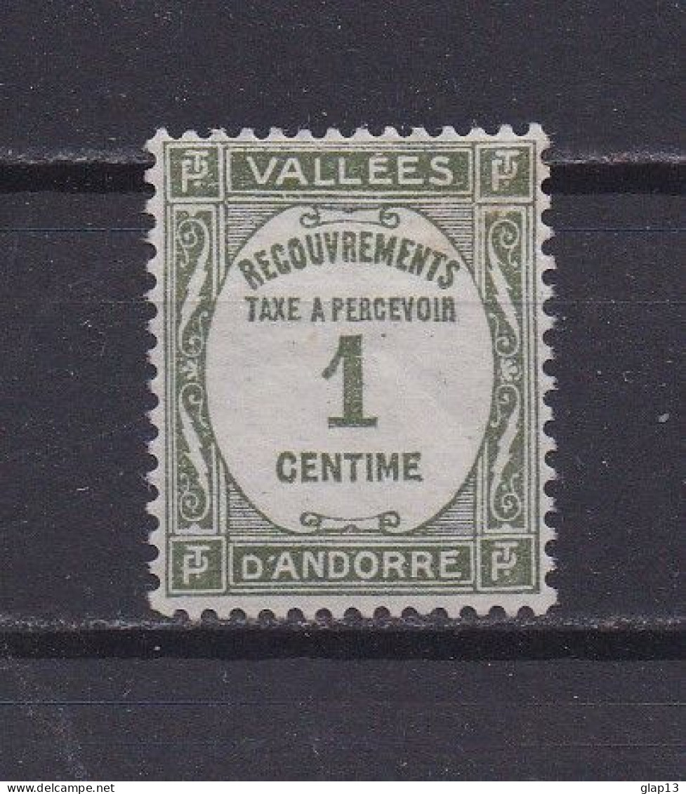 ANDORRE FRANCAIS 1935 TAXE N°16 NEUF AVEC CHARNIERE - Unused Stamps