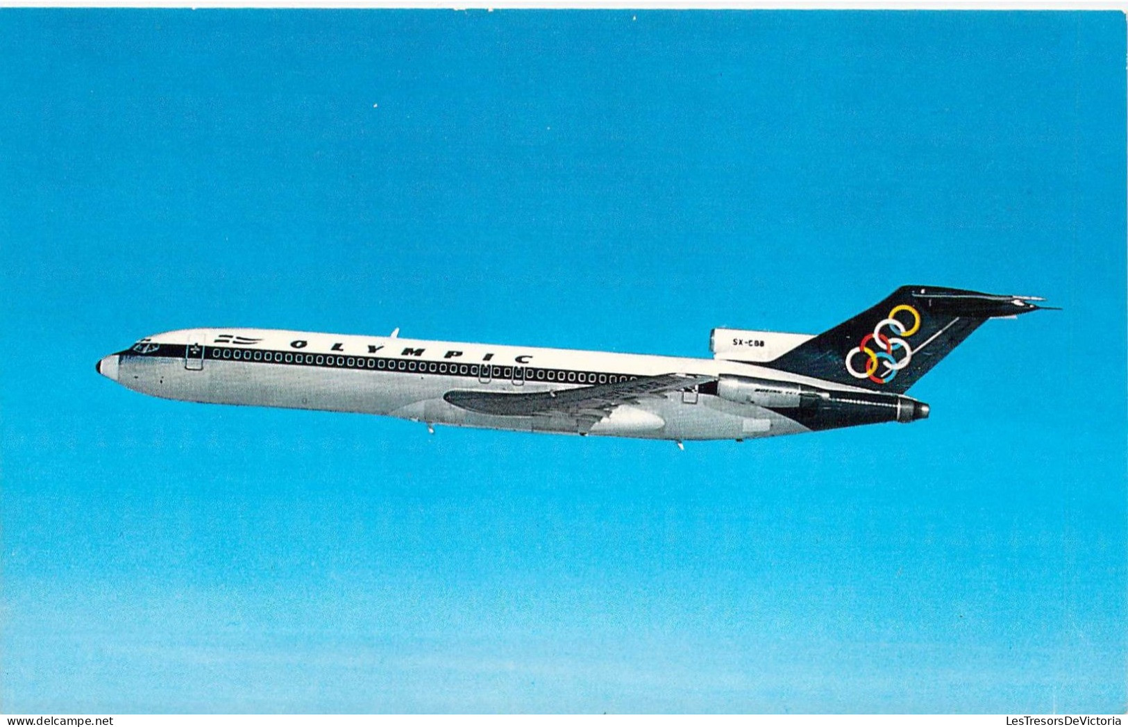 AVIONS - ERE MODERNE - Avion Des Jeux Olympic - Boeing 727 200 - Olympic Airway - Carte Postale Ancienne - 1946-....: Modern Tijdperk