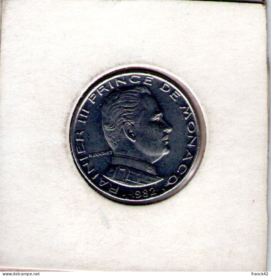 Monaco. Rainier III. 1 Franc 1982 - 1960-2001 New Francs