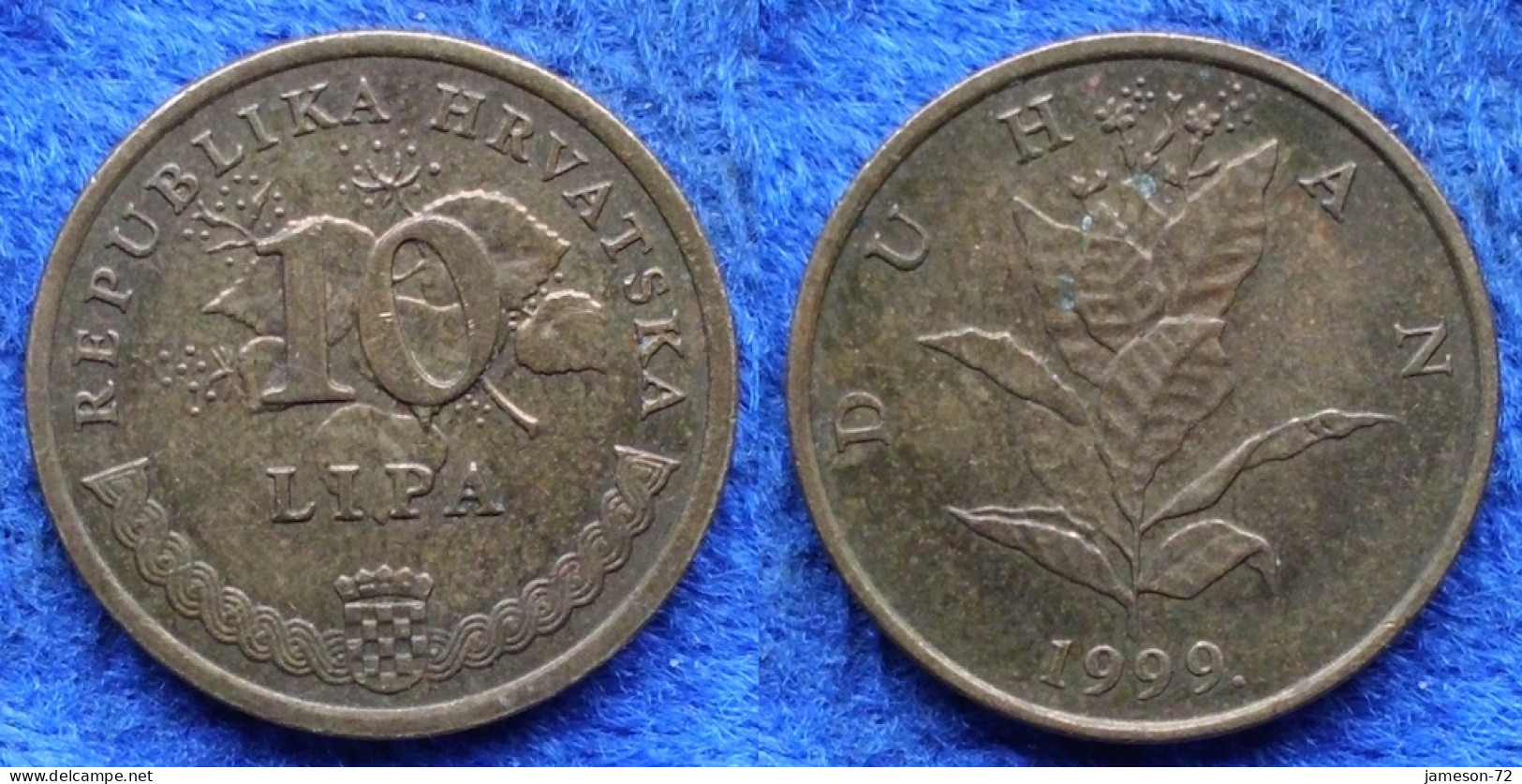 CROATIA - 10 Lipa 1999 "tobacco Plant" KM# 6 Monetary Reform - Edelweiss Coins - Kroatië