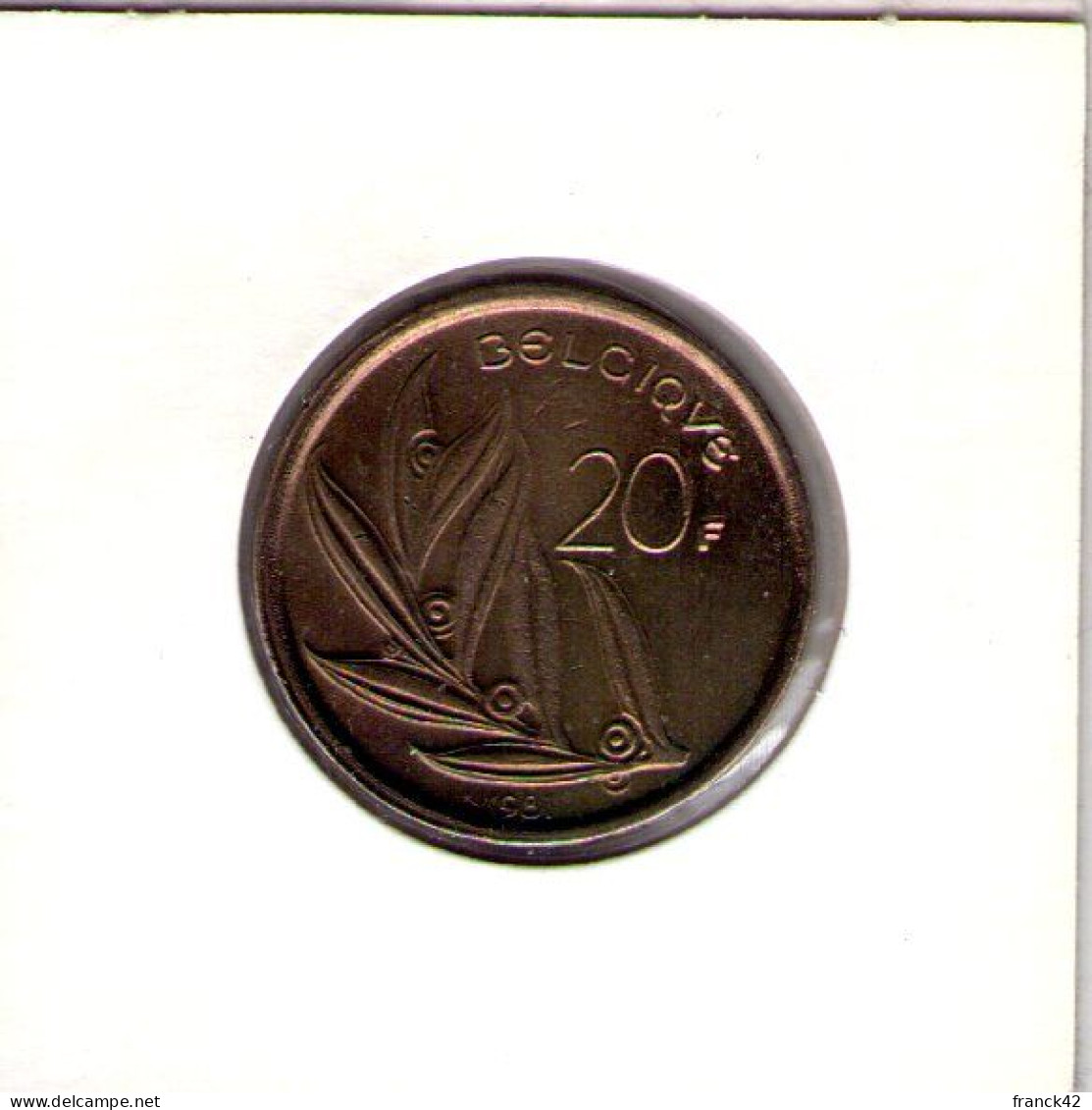 Belgique. 20 Francs Baudoin Ier. 1981 - 20 Francs