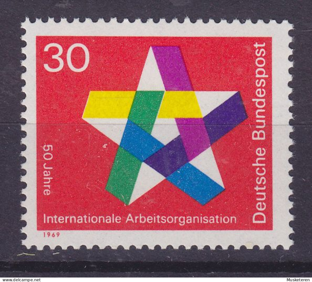 BRD Deutschland 1969 Mi. 582, 30 (Pf) Internationale Arbeitsorganisation (IOA), MNH** - Ungebraucht