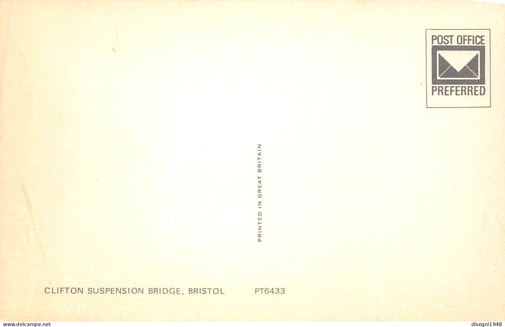 12296 "BRISTOL - CLIFTON SUSPENSION BRIDGE" BATTELLO A VAPORE, CART. ORIG. NON SPED. - Bristol