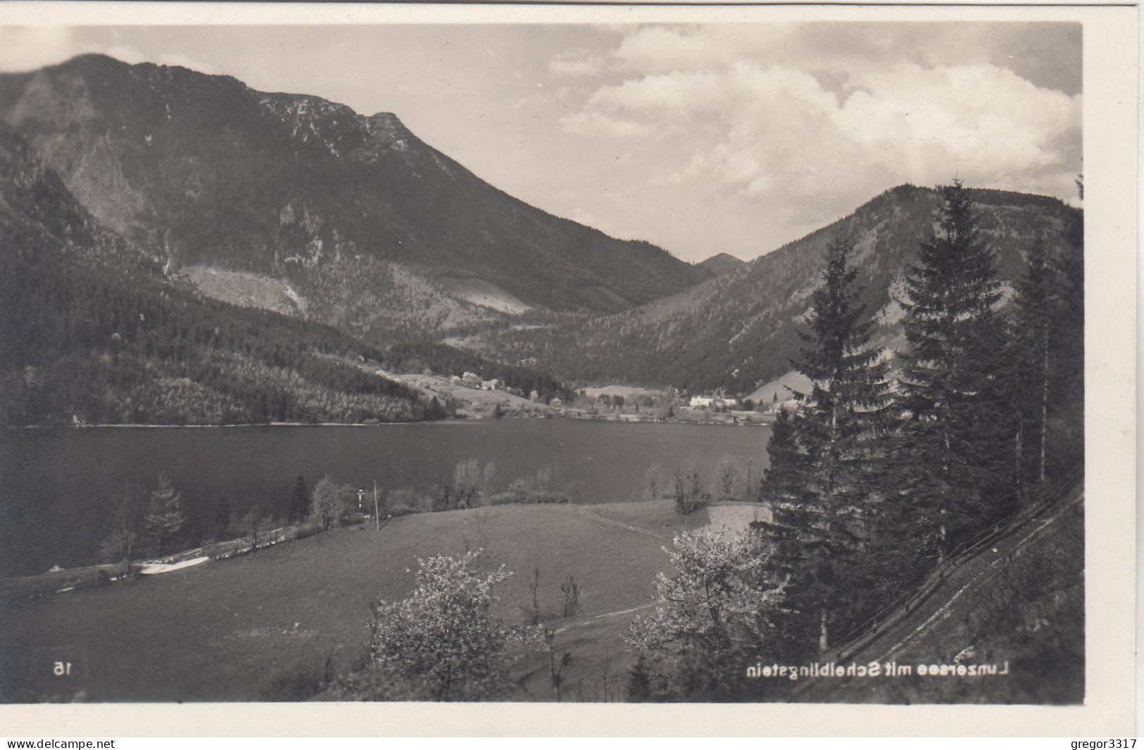 D2280) LUNZERSEE Mit Scheiblingstein -- LUNZ Am SEE - - Sehr Alte AK 1928 - Lunz Am See