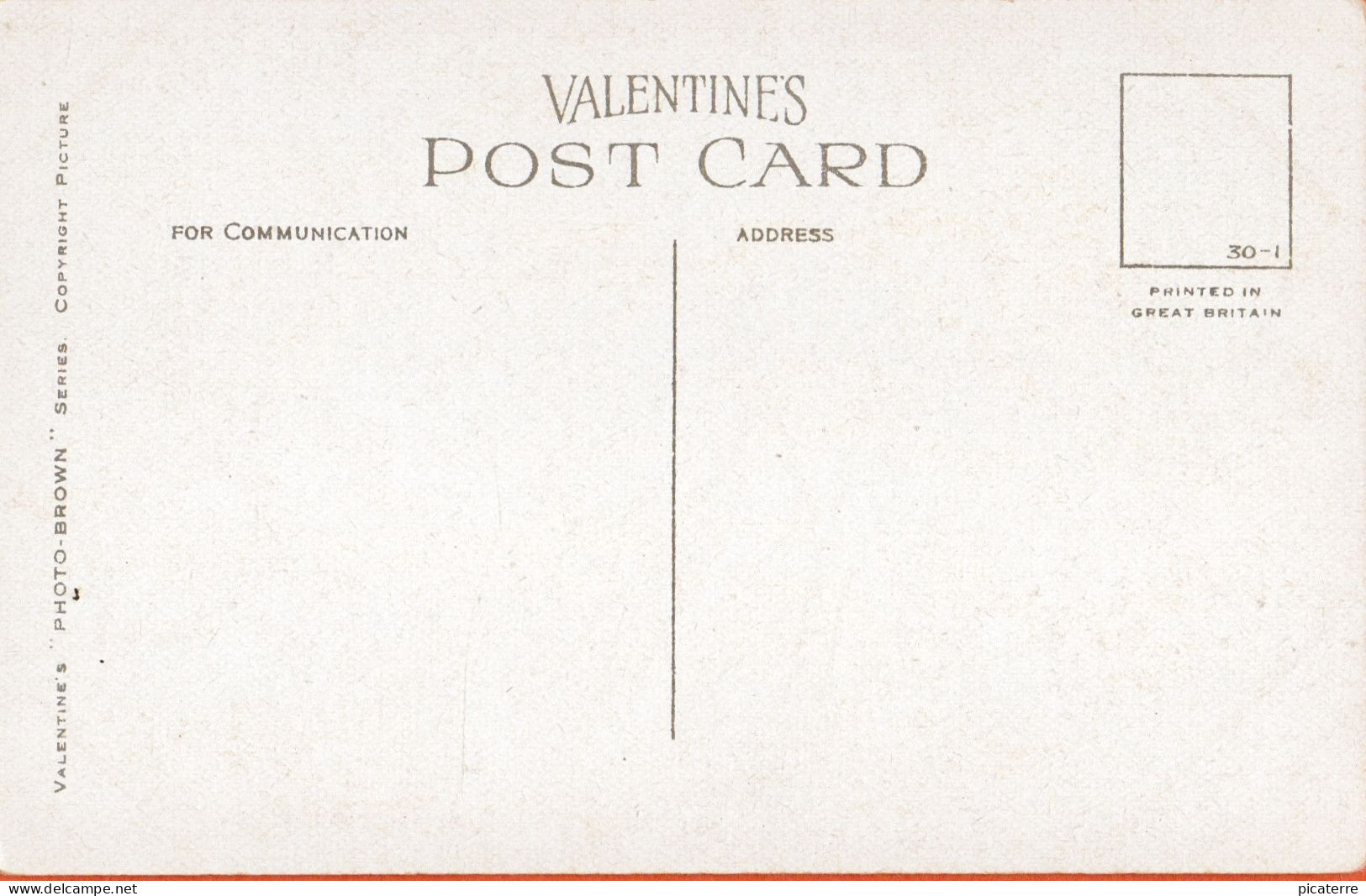 Pass Of Killiecrankie (Queens View) - Valentines "Photo-Brown" 296 - Perthshire