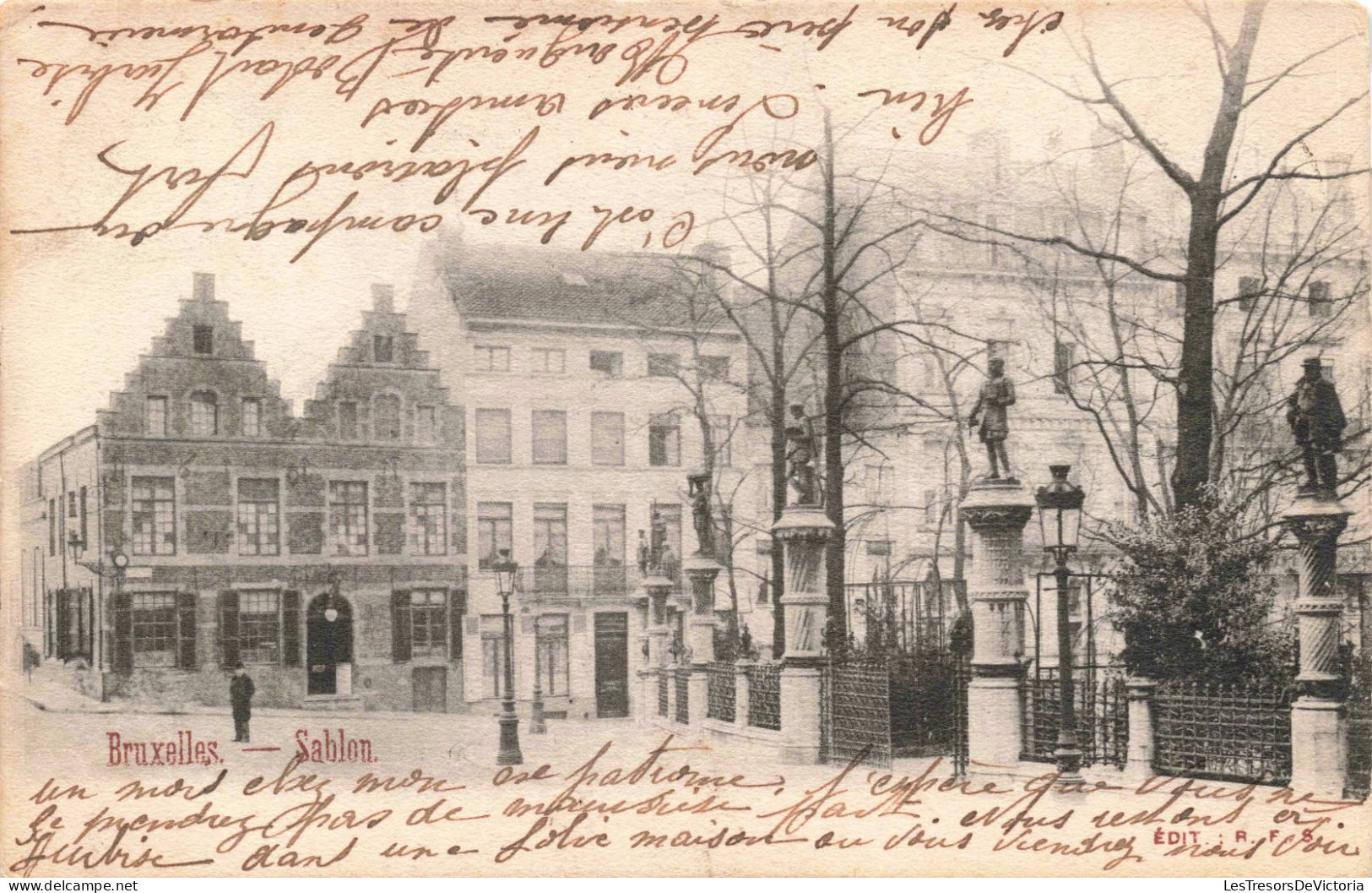 BELGIQUE - Bruxelles - Sablon - Animé - Carte Postale Ancienne - Places, Squares