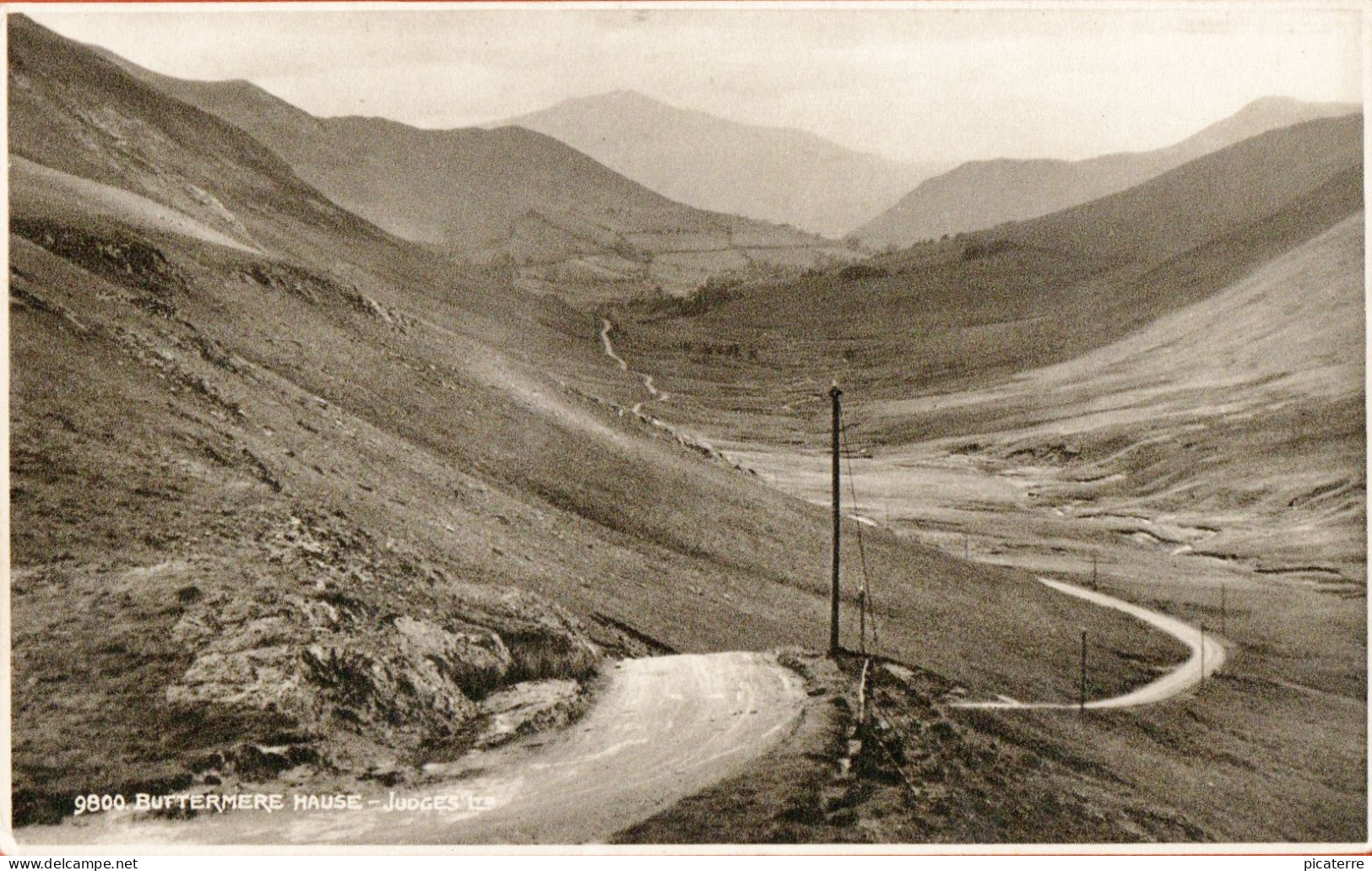 9800 Buttermere Hause 1945 -  Photogravure - Pub. Judges - Buttermere