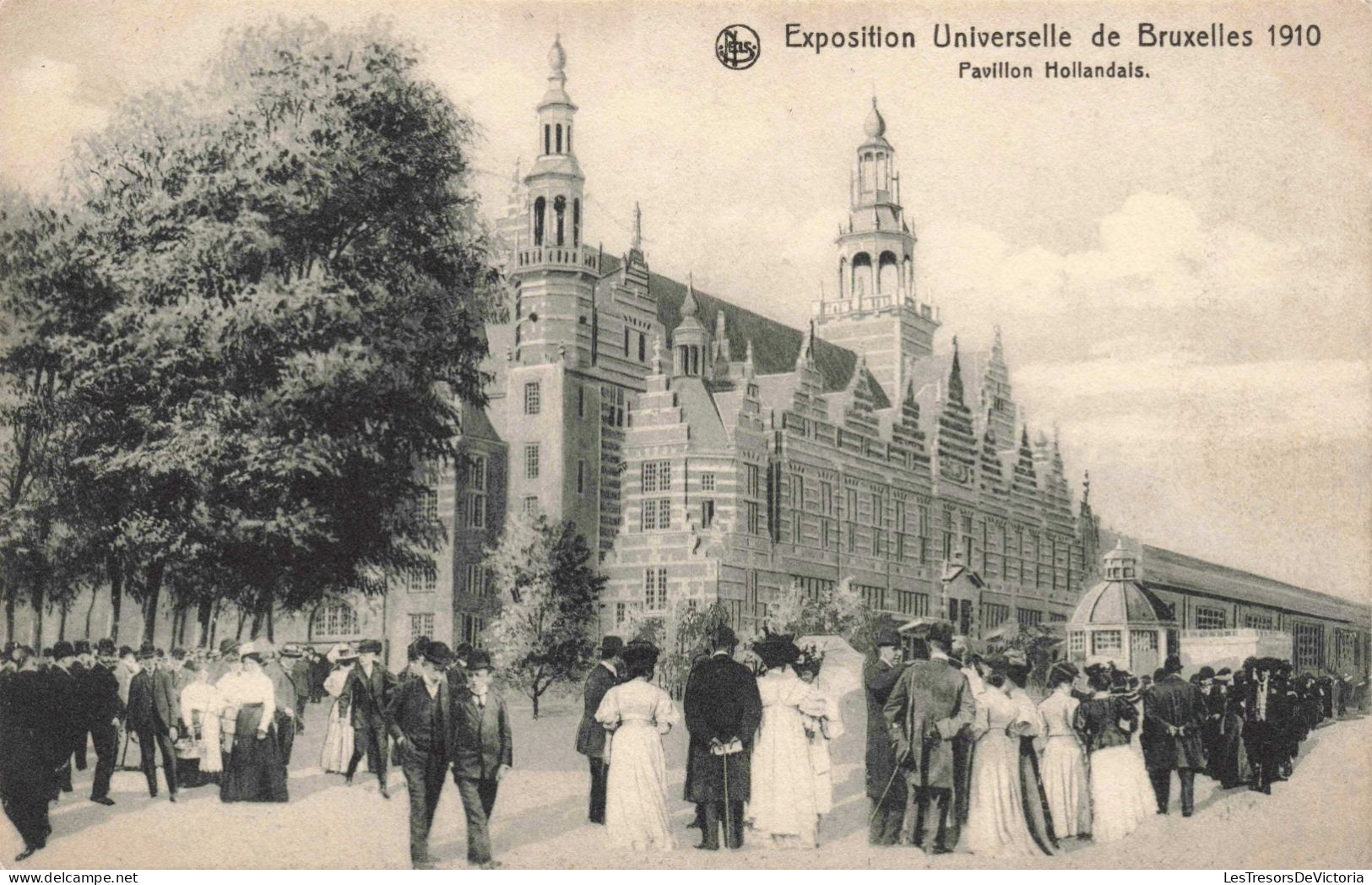 BELGIQUE - Exposition Universelle De Bruxelles 1910 - Pavillon Hollandais - Animé - Carte Postale Ancienne - Mostre Universali