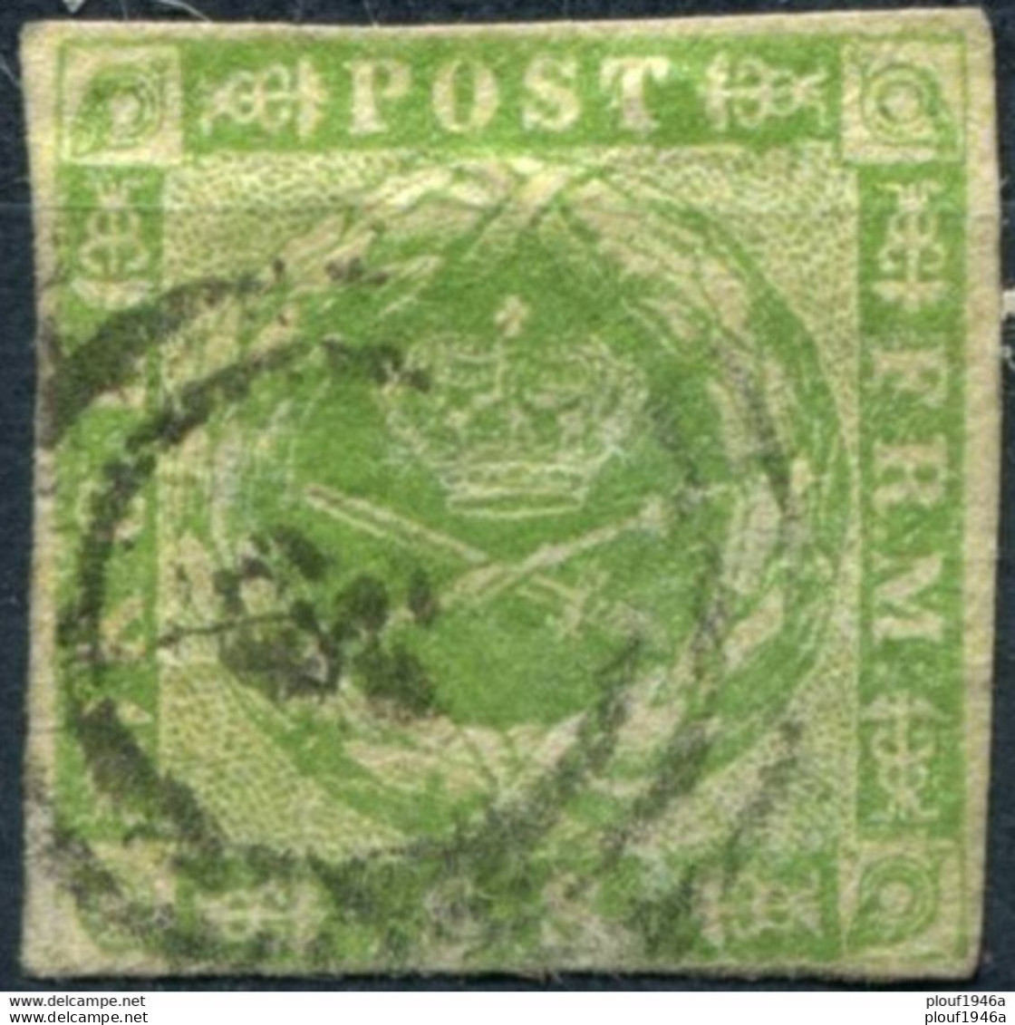 Pays : 149 (Danemark)   Yvert Et Tellier N° :     5 (o) - Used Stamps