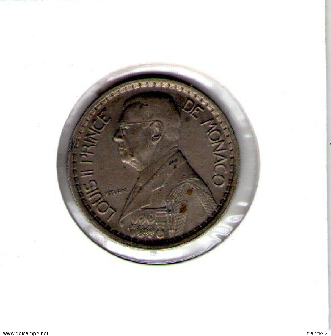 Monaco. Louis II. 10 Francs. 1946 - 1922-1949 Louis II.