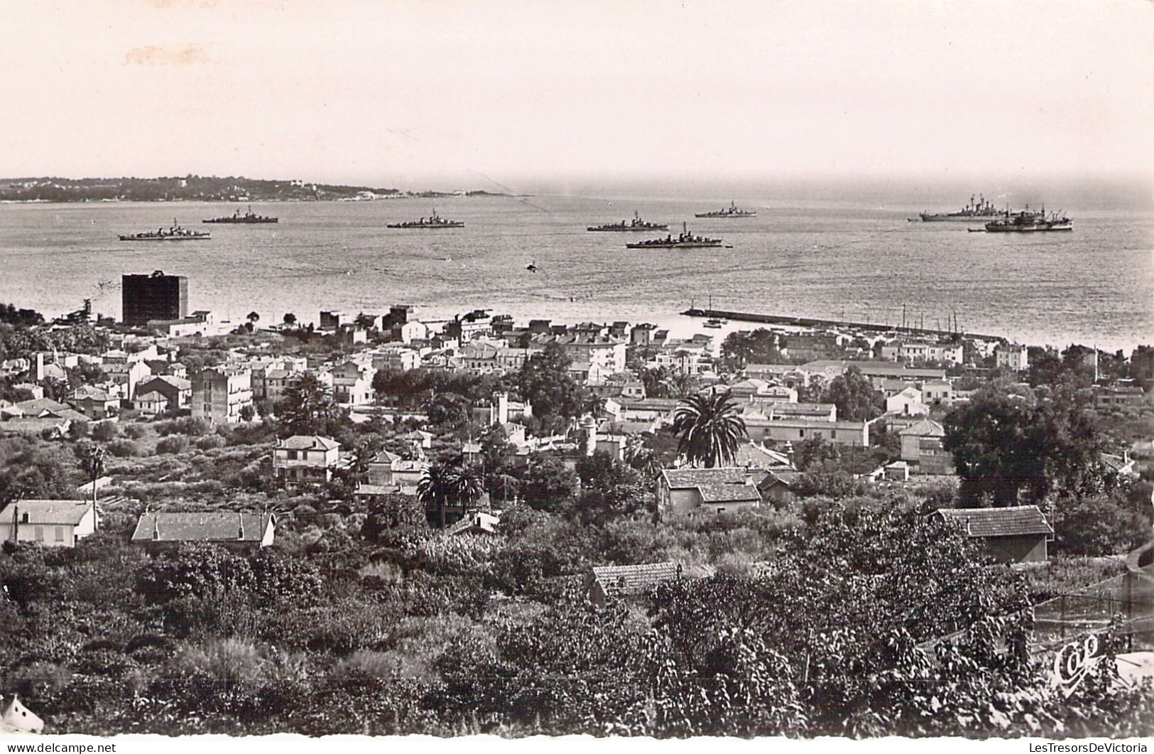 FRANCE - 06 - VALLAURIS - Golfe Juan - Vue Générale Et L'escadre - Carte Postale Ancienne - Vallauris