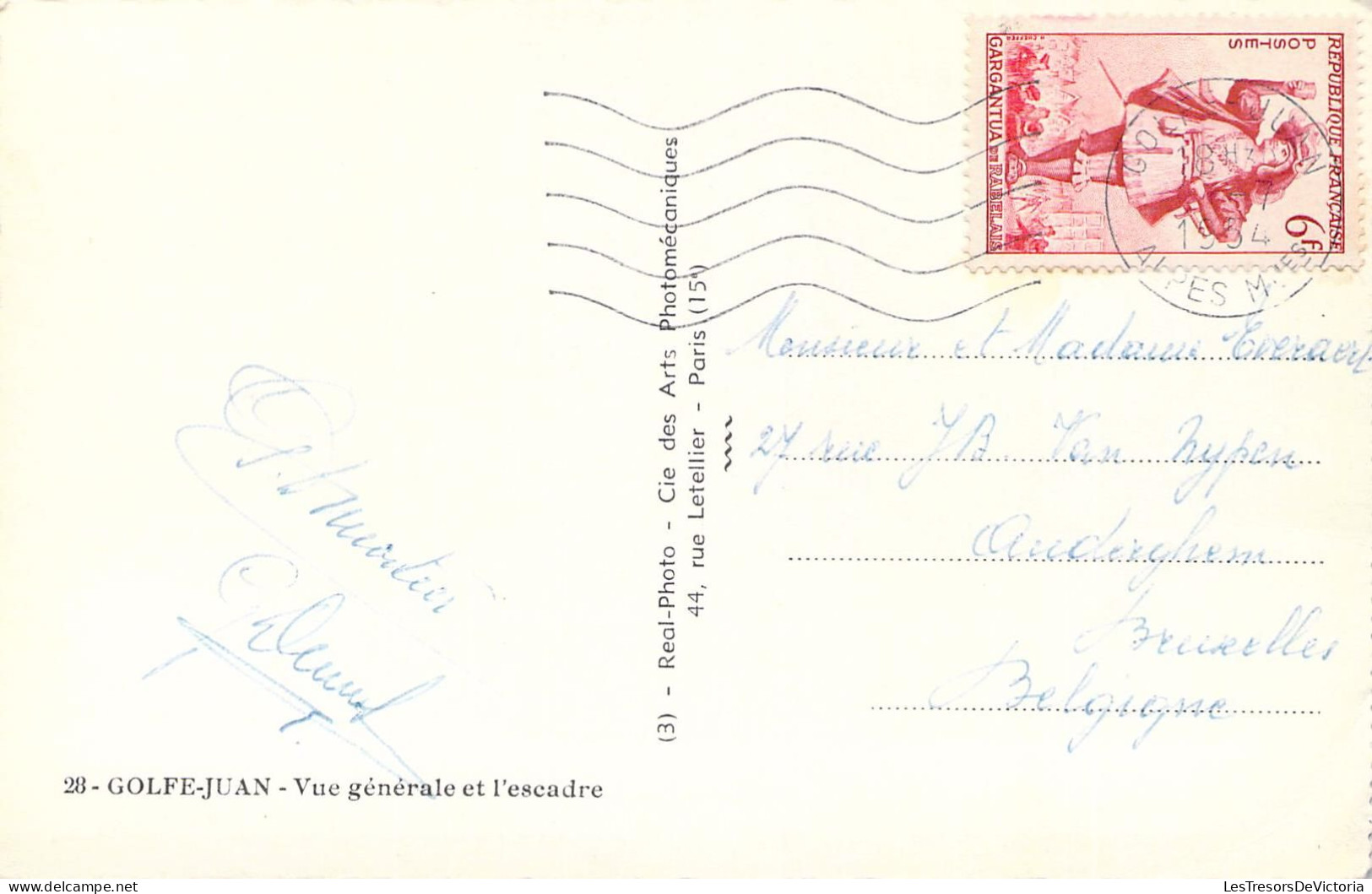 FRANCE - 06 - VALLAURIS - Golfe Juan - Vue Générale Et L'escadre - Carte Postale Ancienne - Vallauris