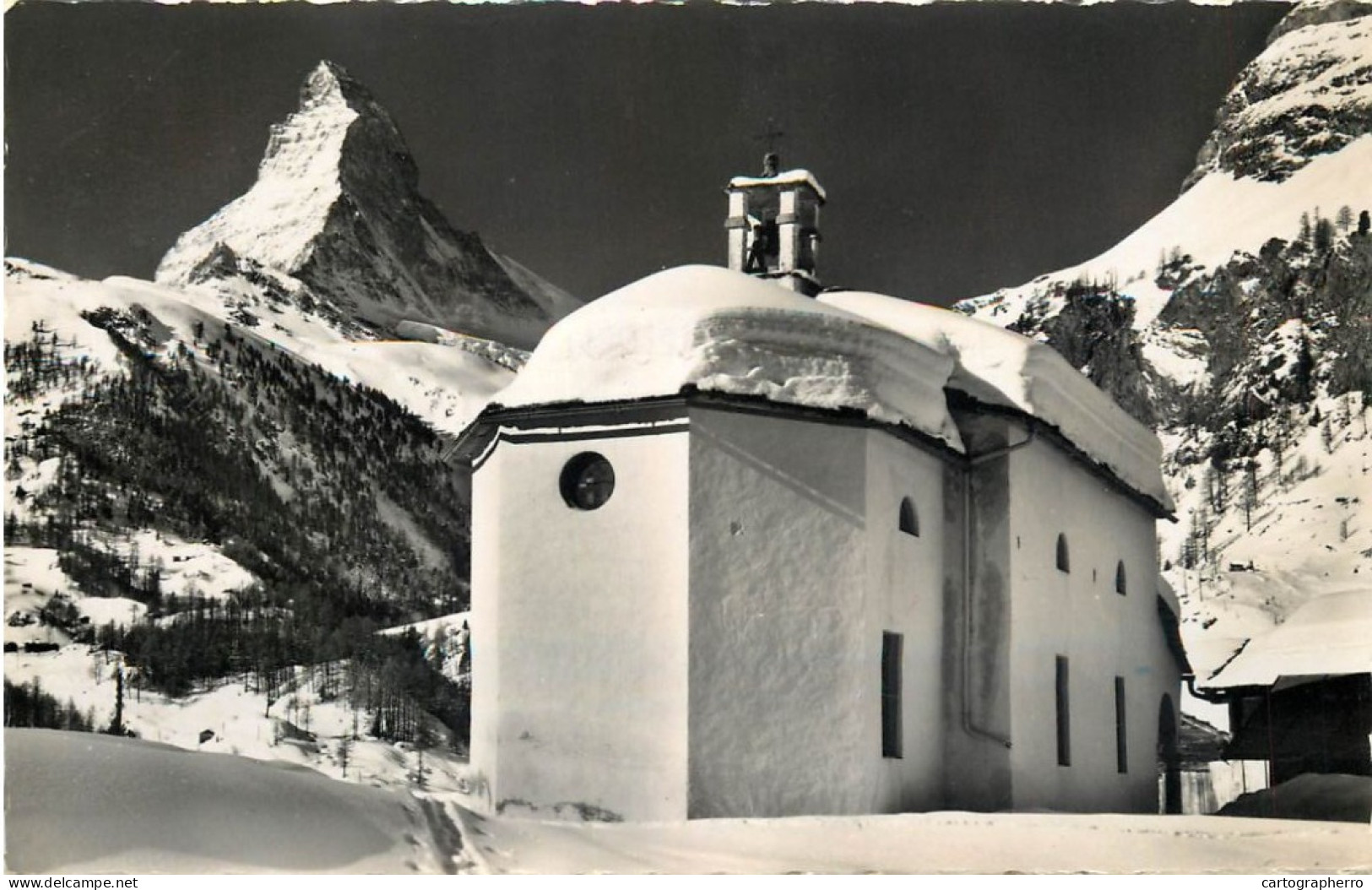 Switzerland Zermatt Kapelle Winkelmatten Matterhorn - Matten Bei Interlaken