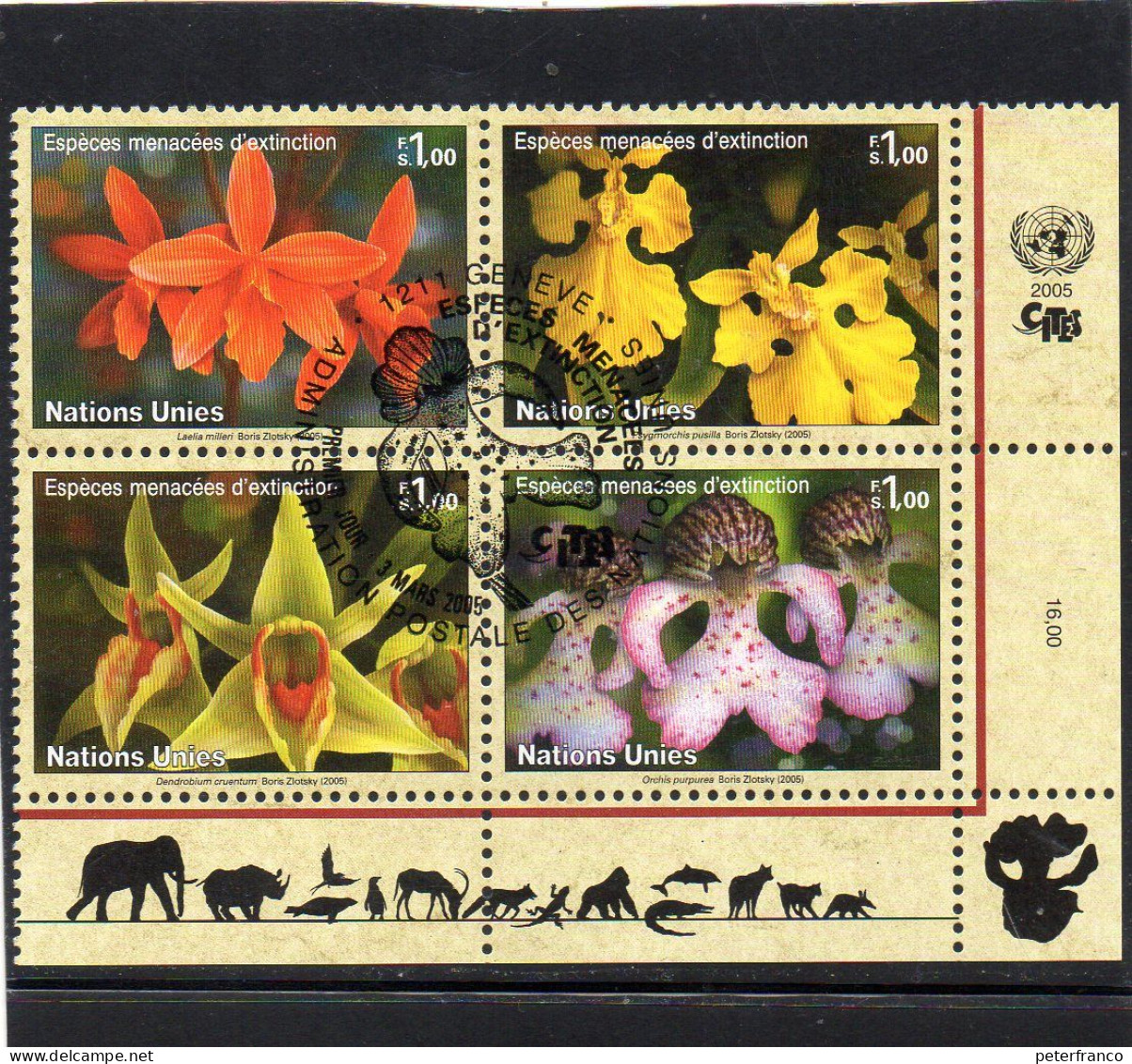 2005 ONU Ginevra . Specie In Via D'estinzione - Used Stamps