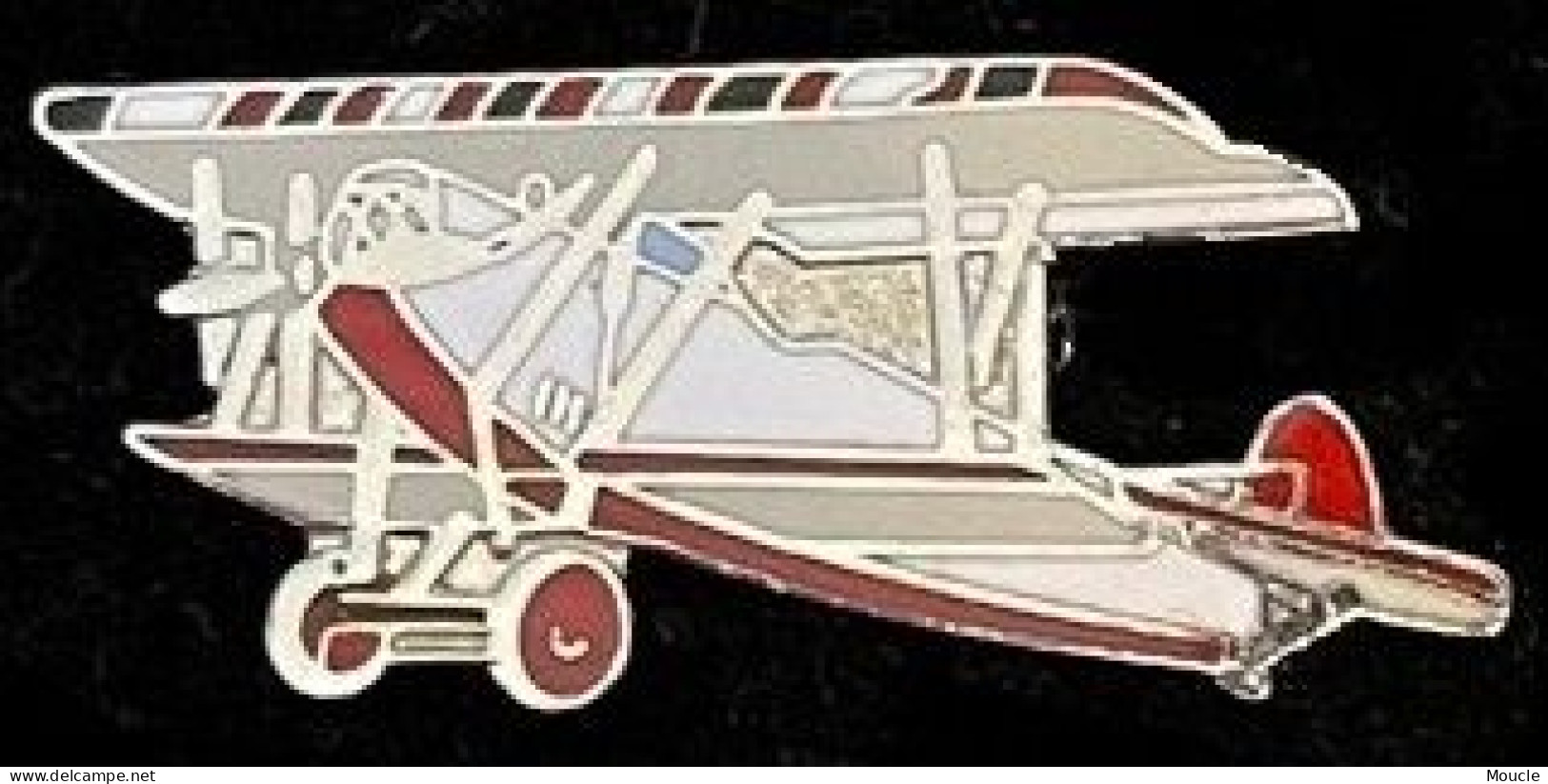 AVION - PLANE - FLUGZEUG - AEREO - BLANC ET ROUGE - HELICE  -  RED AND WHITE - WEISS UND ROT -    (27) - Aerei