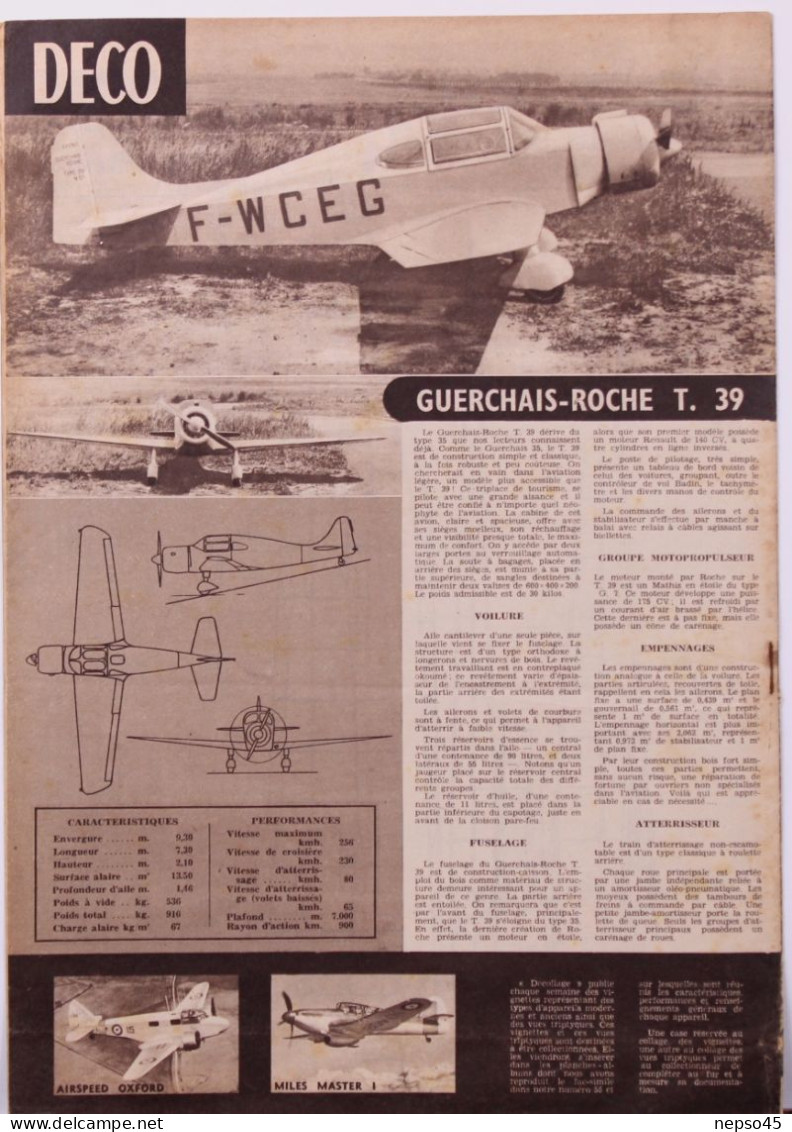Magazine " Décollage " Aviation Mondiale.Le North X.P. 86.Par Marcel Doret Pilote D'essai.Le V.G.-70 Poursuit Ses Essais - Aviation