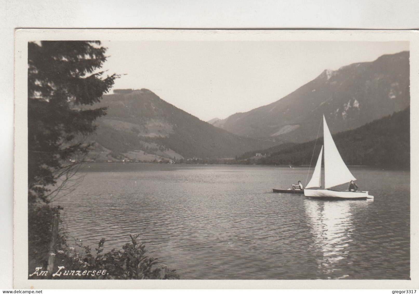 D2285) Am LUNZERSEE - Sehr Altes SEGELBOOT U. Ruderboot 1935 - Lunz Am See