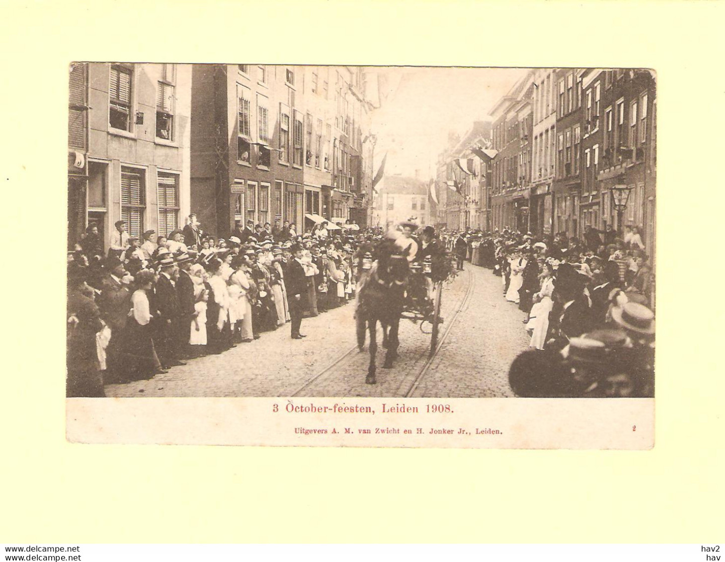 Leiden 3 Octoberfeesten 1908 RY44502 - Leiden