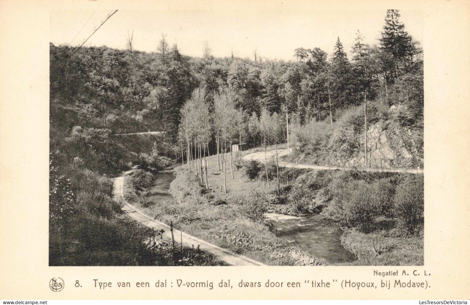 BELGIQUE - Hoyoux, Bij Modave - Type Van Een Dal: V Vomig Dal, Dwars Door Een "tixhe" - Carte Postale Ancienne - Sonstige & Ohne Zuordnung