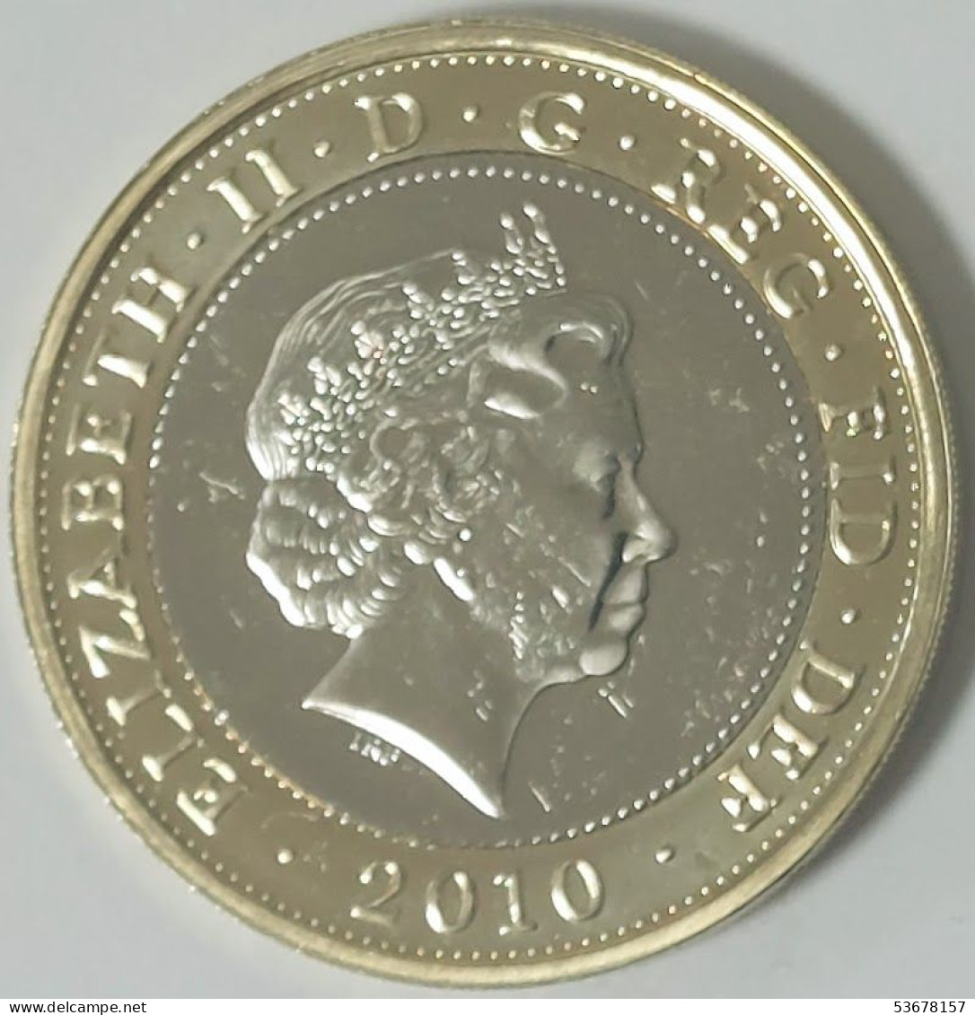 United Kingdom - 2 Pounds 2010, 100th Anniversary - Death Of Florence Nightingale, KM# 1160 (#2509) - 2 Pond