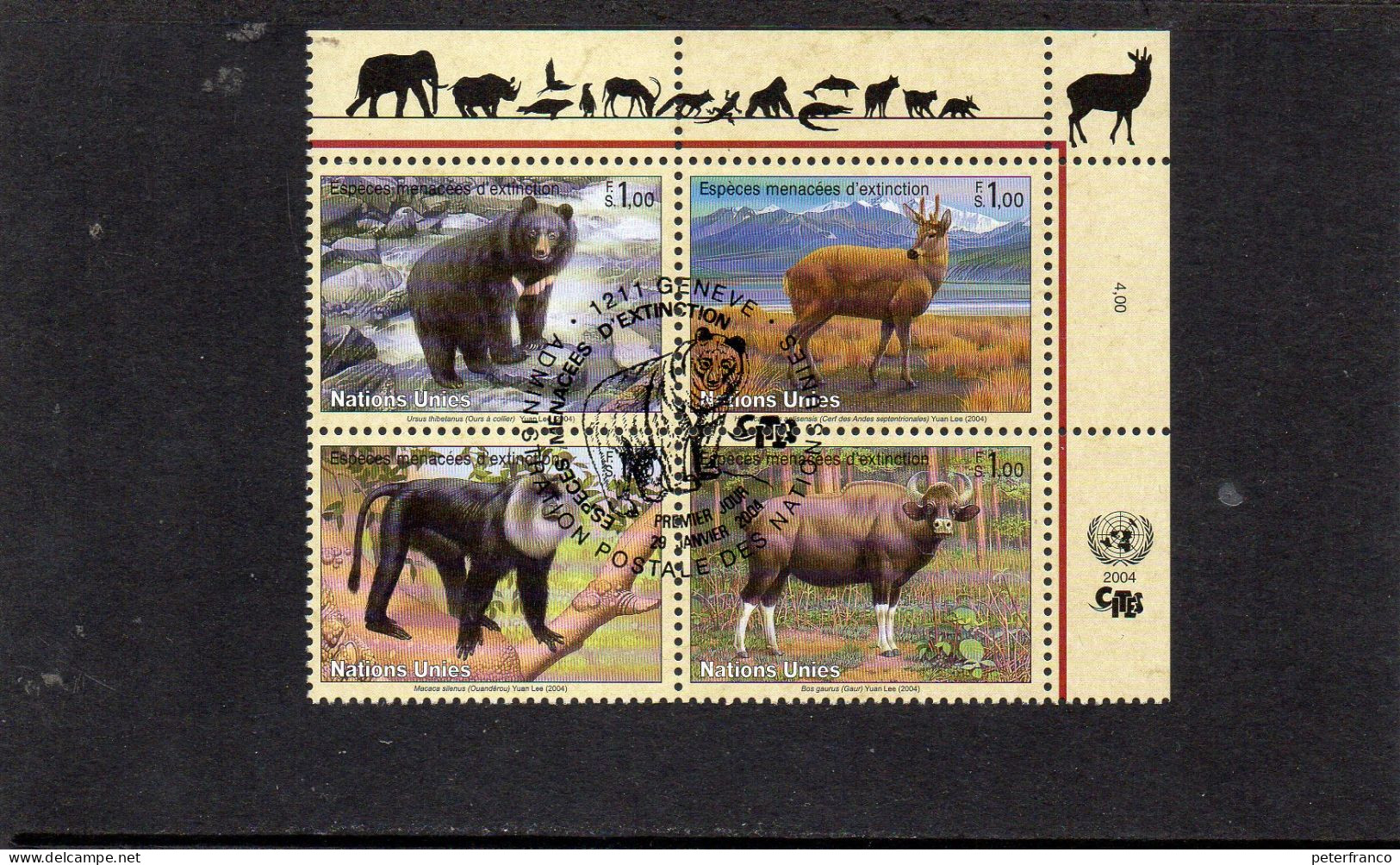 2004 ONU Ginevra - Specie In Via D'estinzione - Used Stamps