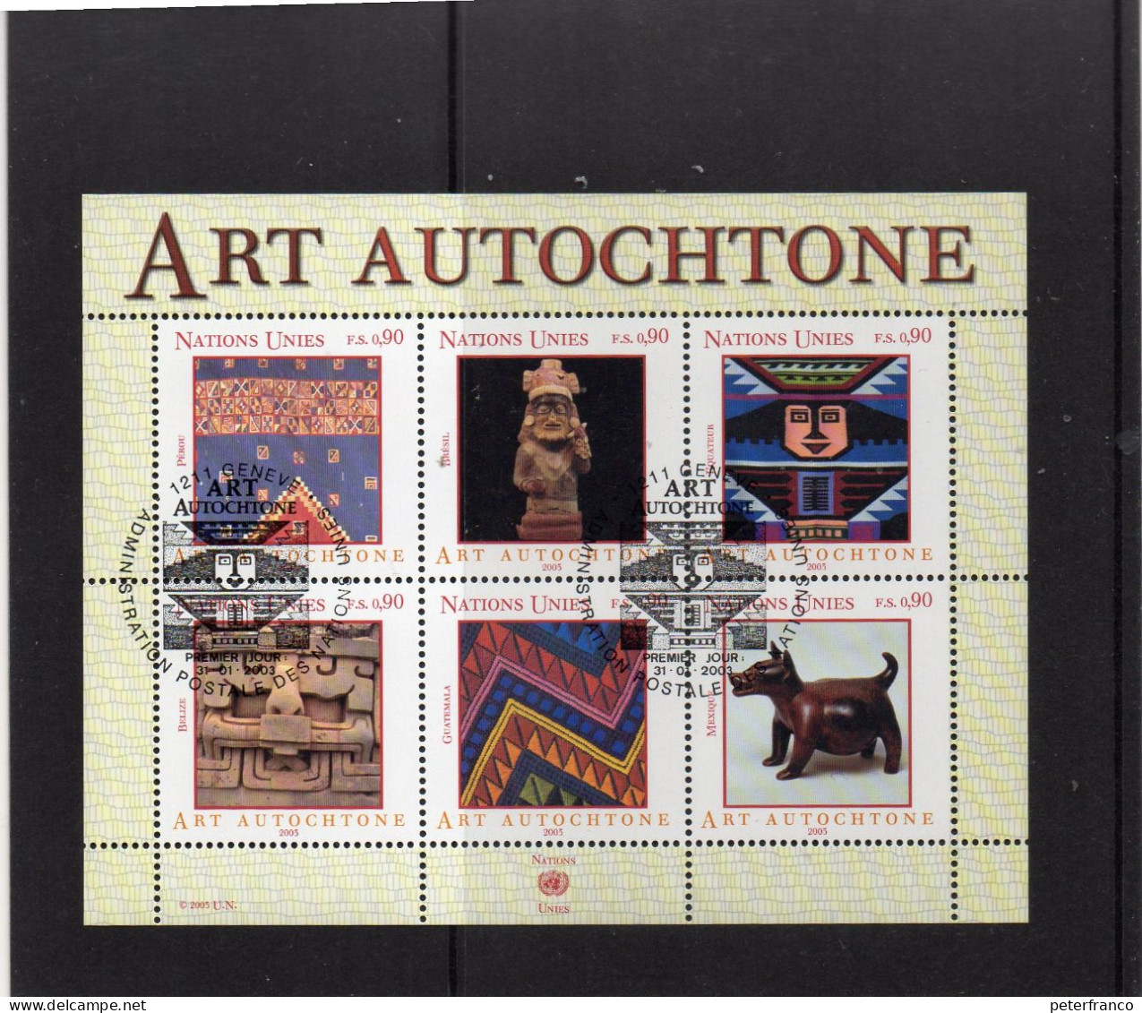 2003 ONU Ginevra - Arte Autoctona - Usati