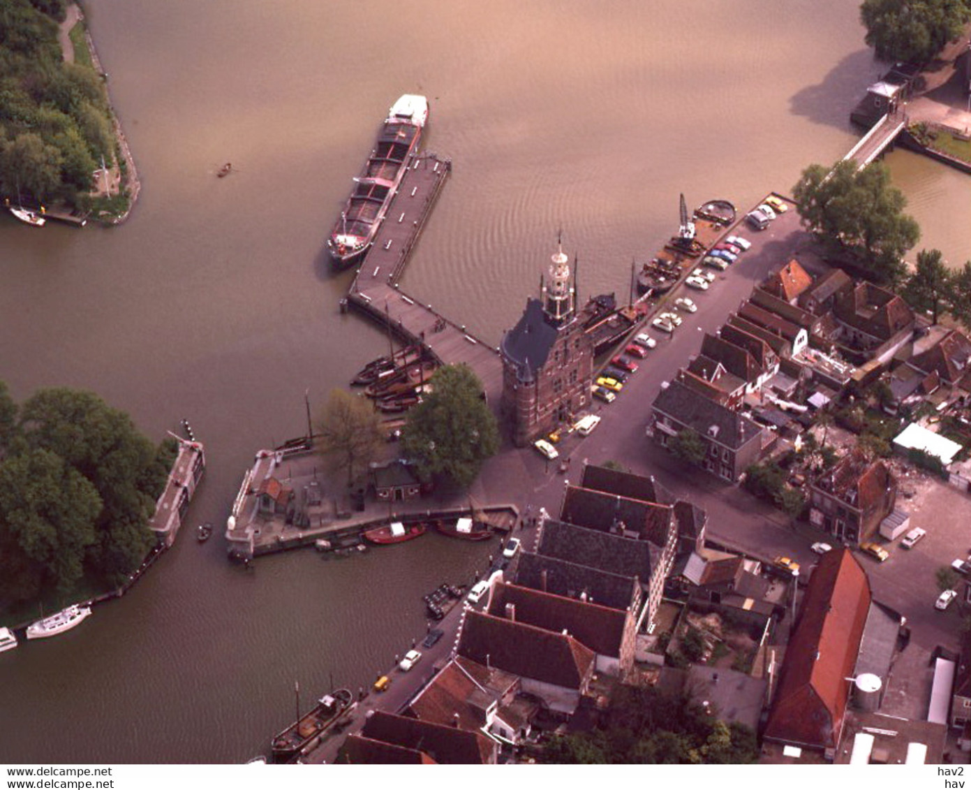 Hoorn, Haven En Hoofdtoren, Luchtfoto LF614 - Hoorn