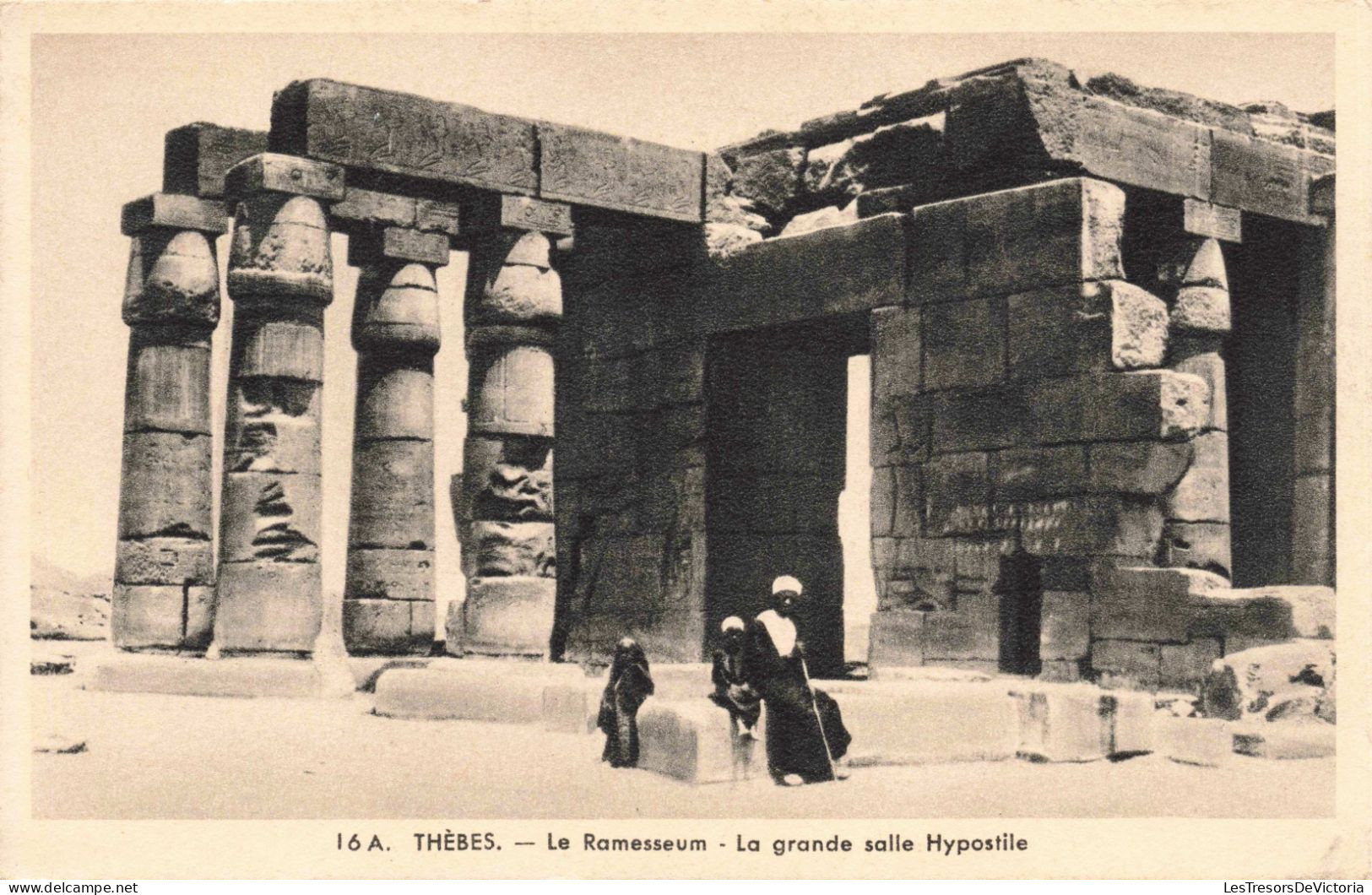 GRECE - Thèbes - Le Ramesseum - La Grande Salle Hypostile - Carte Postale Ancienne - Griechenland