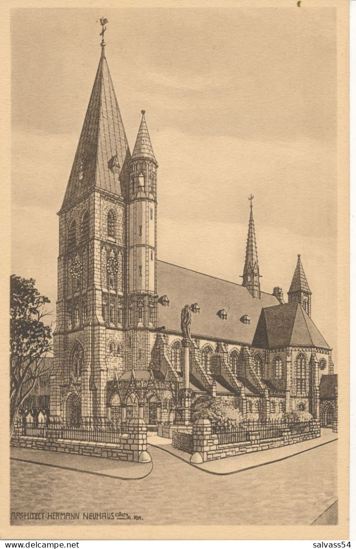 57) METZ - SABLON : Kath. Kirche - Illustration église Metz-Sablon - Metz Campagne