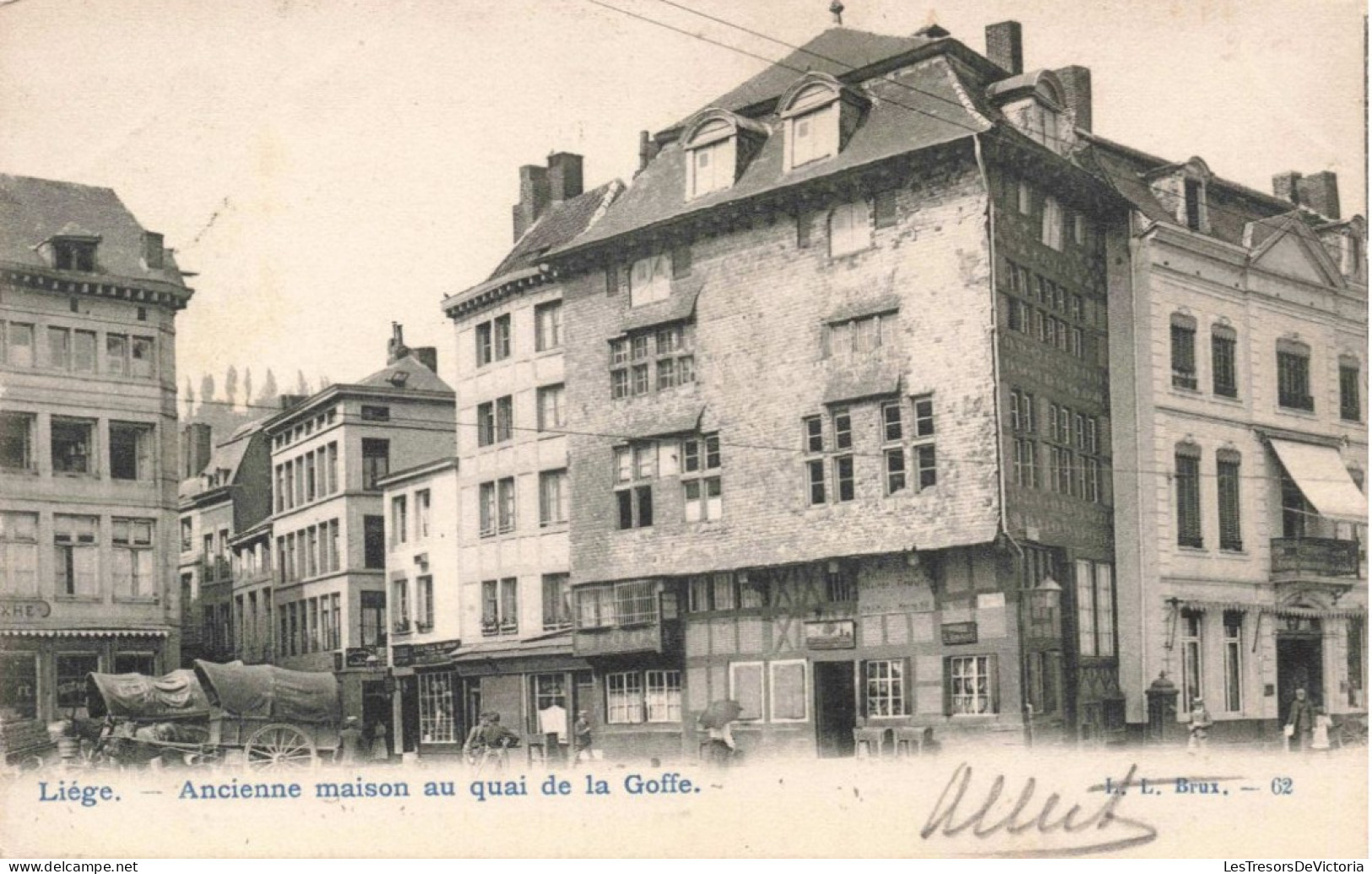 BELGIQUE - Ancienne Maison Au Quai De La Goffe - LL Brux - Animé - Carte Postale Ancienne - Andere & Zonder Classificatie