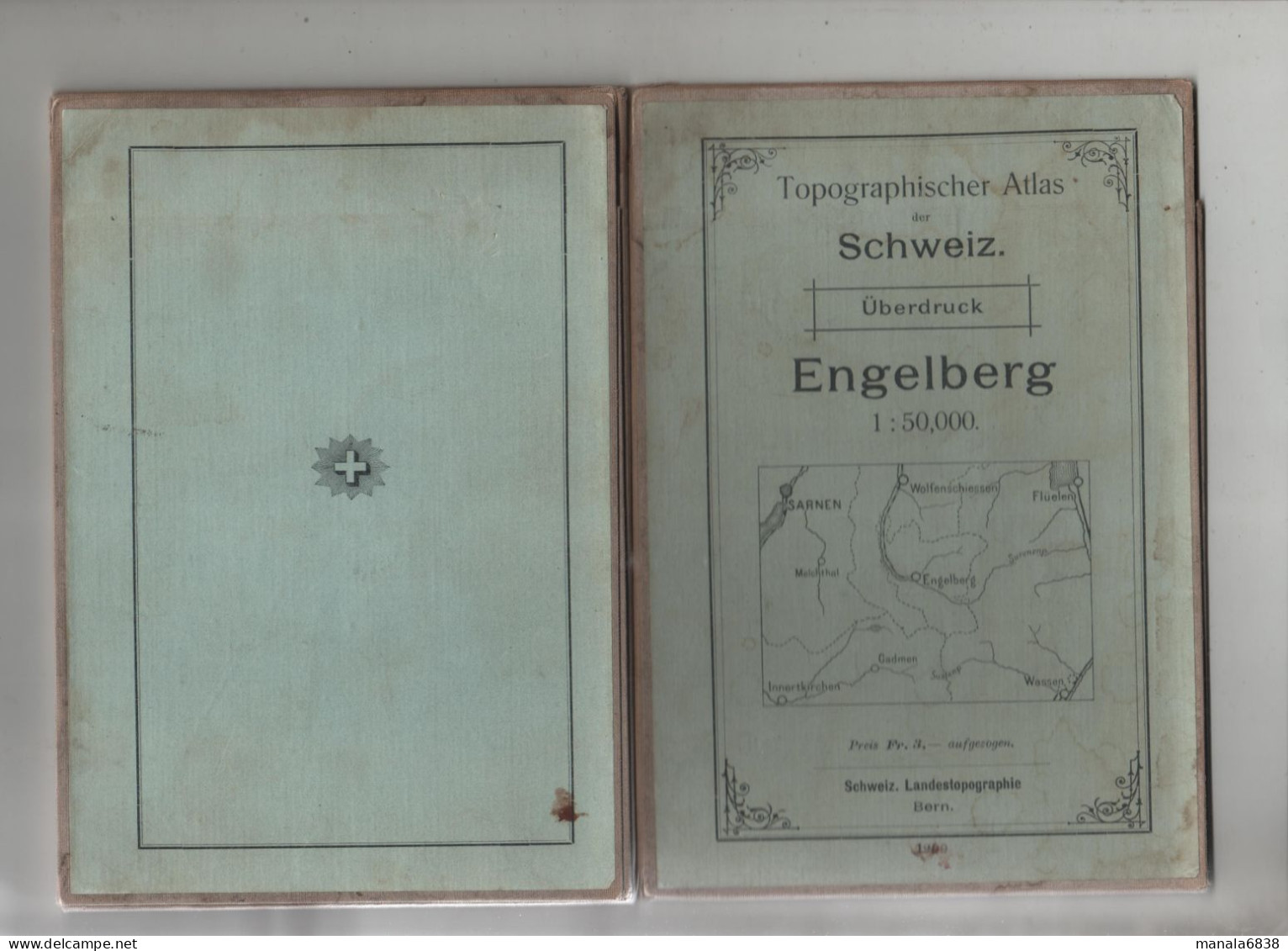 Topographischer Atlas Des Schweiz Uberdruck Engelberg 1:50000 - Autres & Non Classés