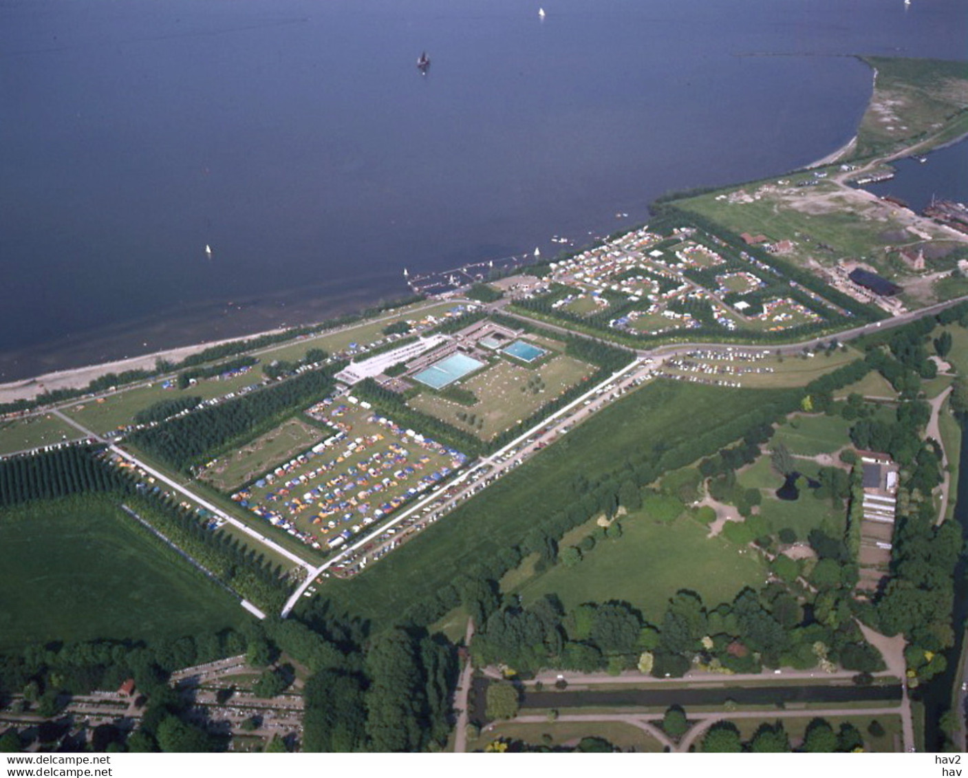 Enkhuizen, Camping, Luchtfoto LF401 - Enkhuizen