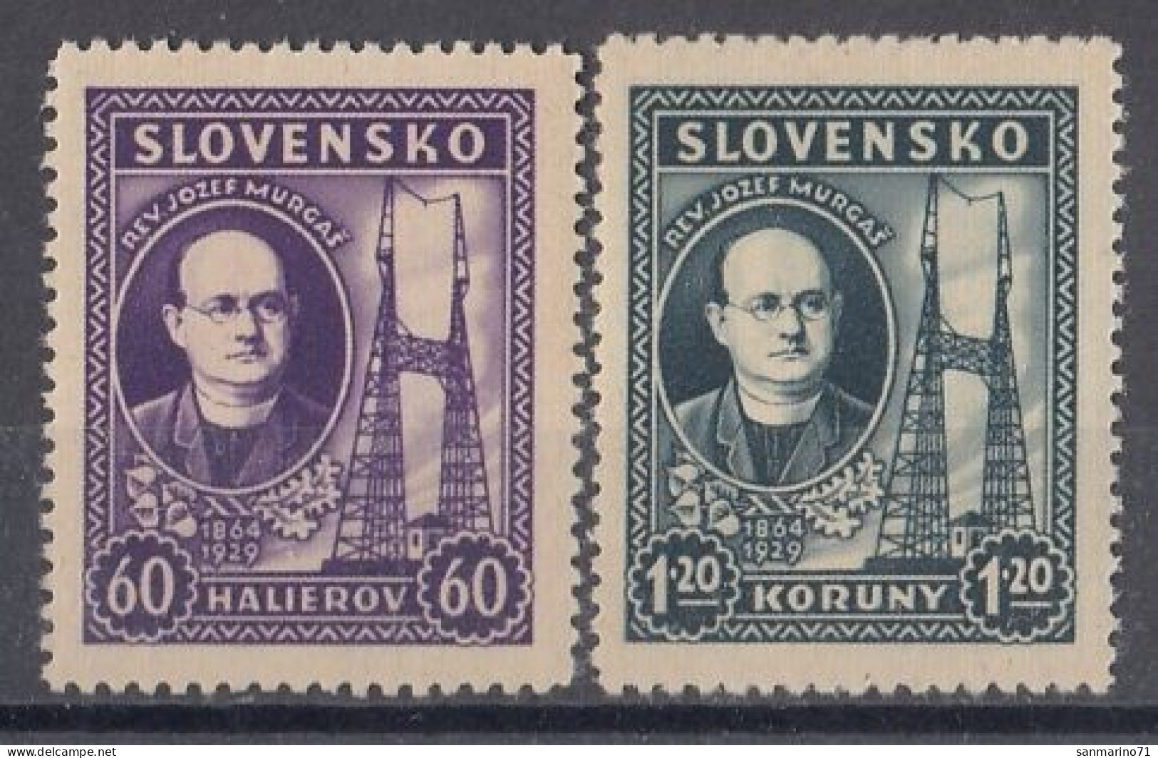 SLOVAKIA 46-47,unused,falc Hinged - Unused Stamps