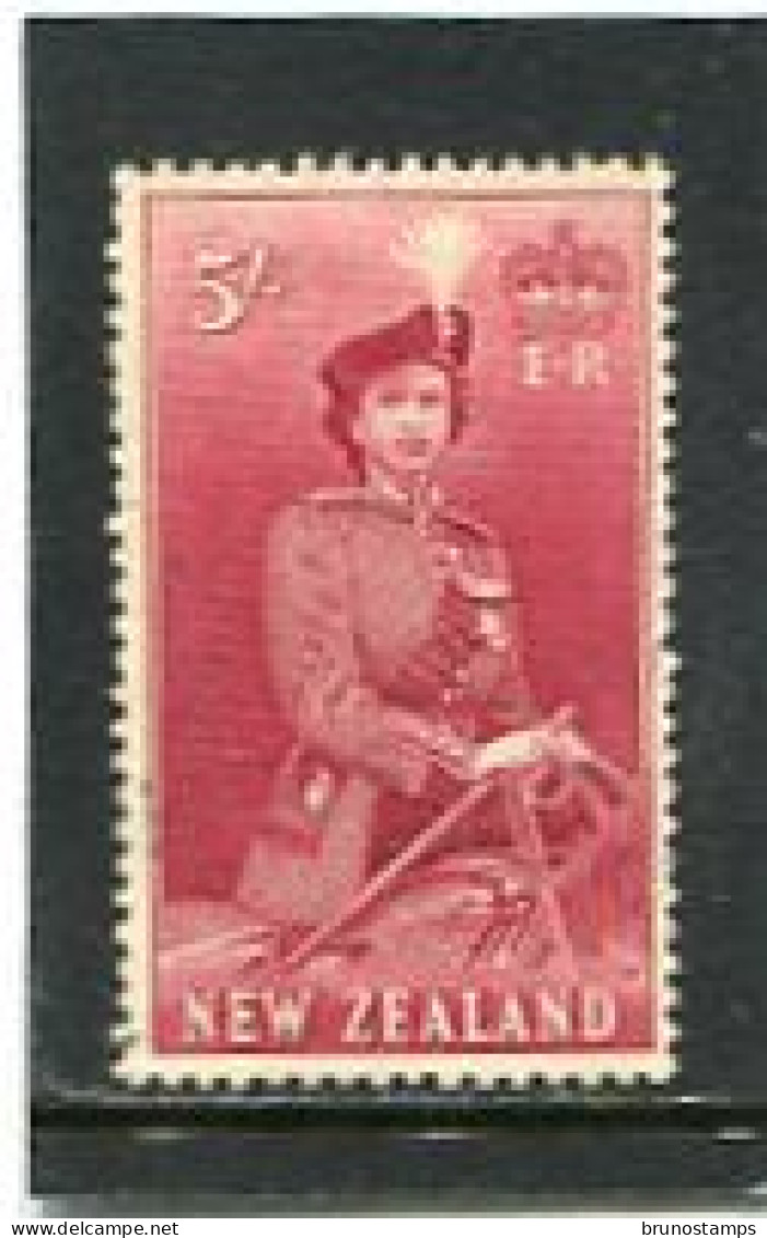 NEW ZEALAND - 1953  5s  QUEEN ELISABETH DEFINITIVE  FINE USED - Oblitérés