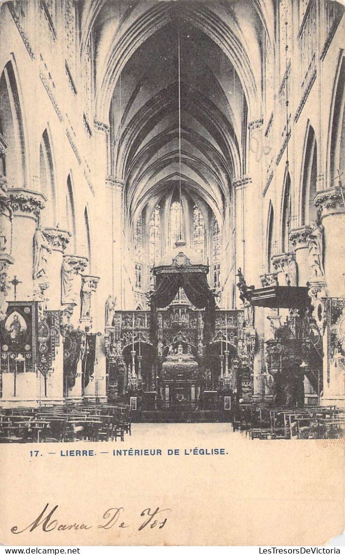 BELGIQUE - LIERRE - Intérieur De L'église - Carte Postale Ancienne - Lier