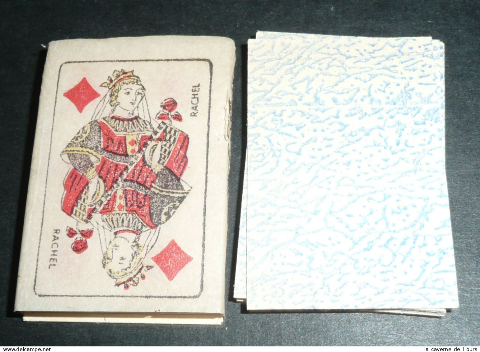 A VOIR Rare Ancien Jeu De 32 Cartes MINIATURES, Complet, Sans Chiffre, Piquet, Pochoir - 32 Karten